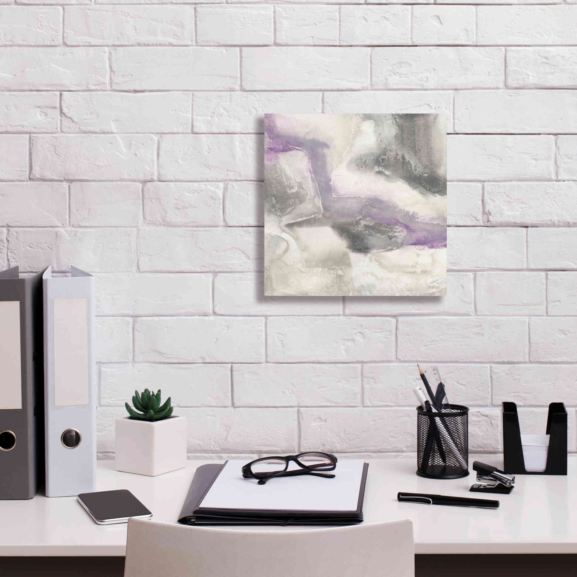 'Shades Of Amethyst I' by Chris Paschke, Giclee Canvas Wall Art,12 x 12