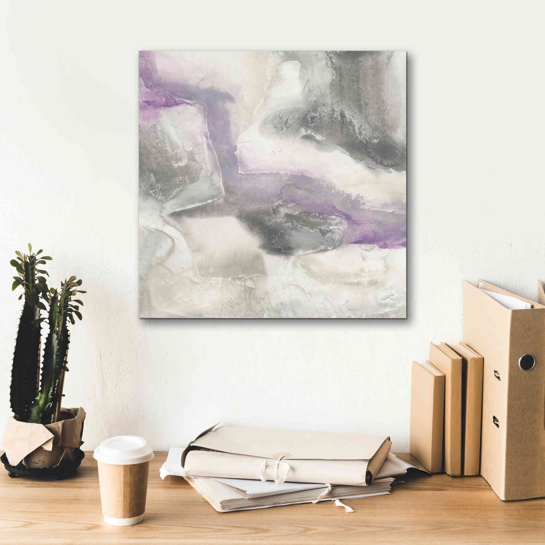 'Shades Of Amethyst I' by Chris Paschke, Giclee Canvas Wall Art,18 x 18