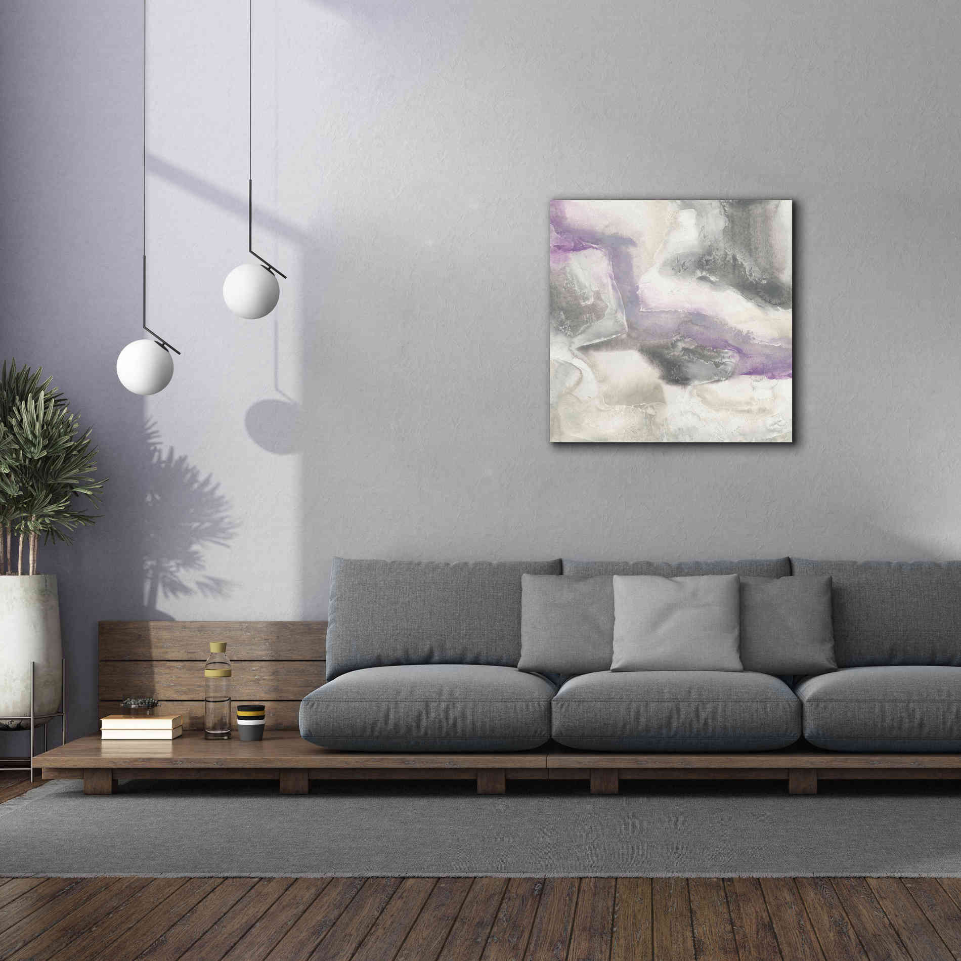 'Shades Of Amethyst I' by Chris Paschke, Giclee Canvas Wall Art,37 x 37