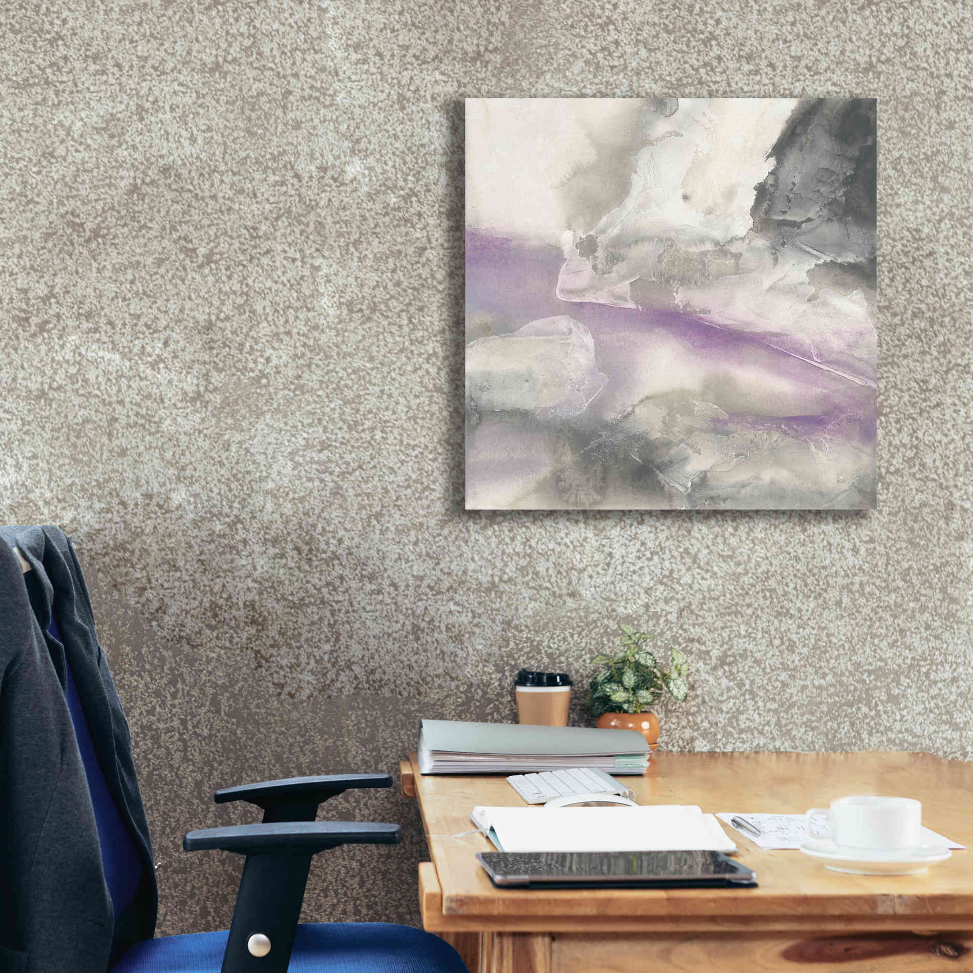 'Shades Of Amethyst II' by Chris Paschke, Giclee Canvas Wall Art,26 x 26