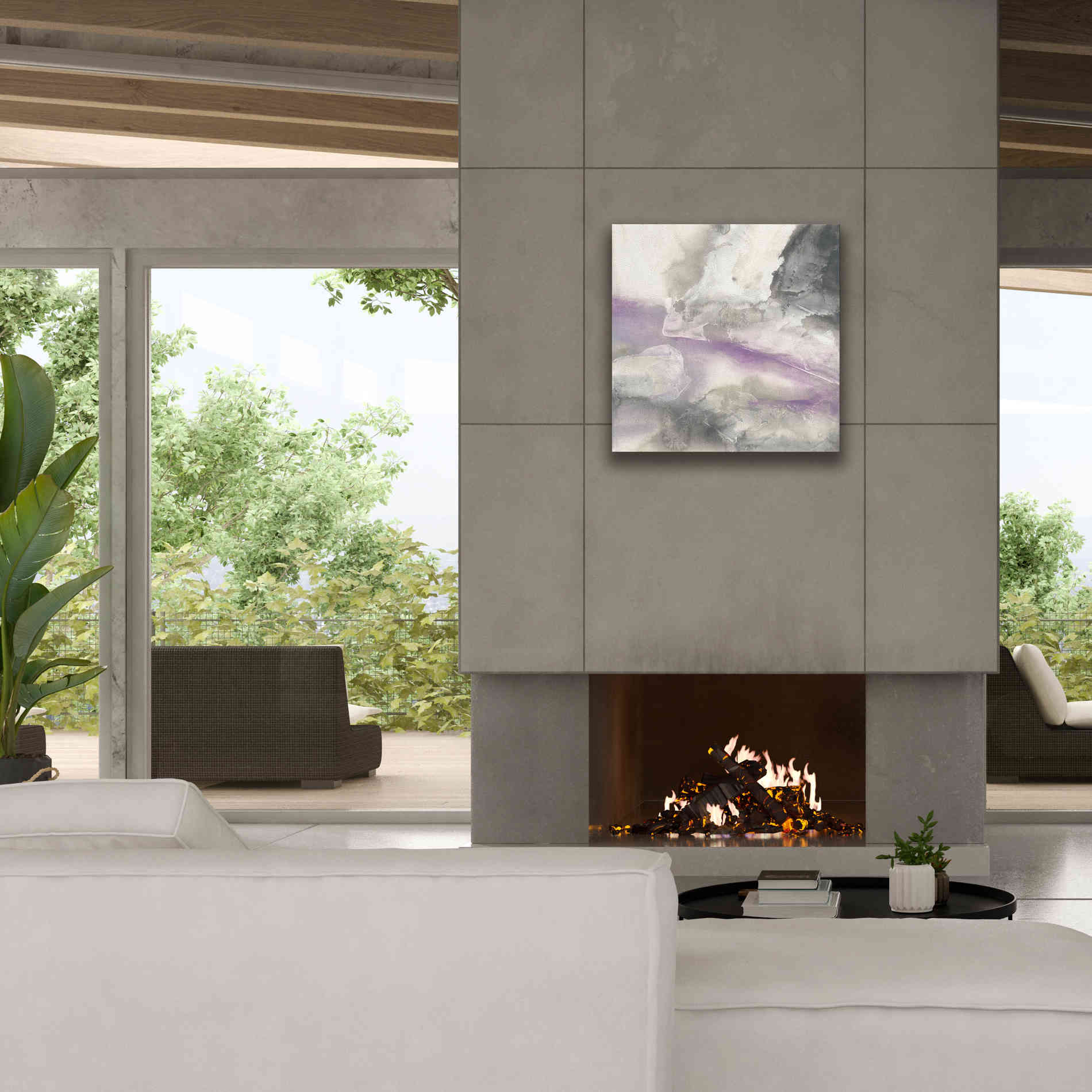 'Shades Of Amethyst II' by Chris Paschke, Giclee Canvas Wall Art,26 x 26