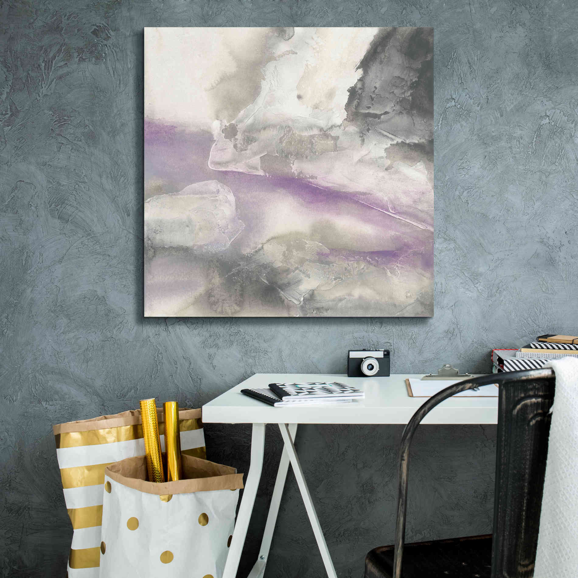 'Shades Of Amethyst II' by Chris Paschke, Giclee Canvas Wall Art,26 x 26