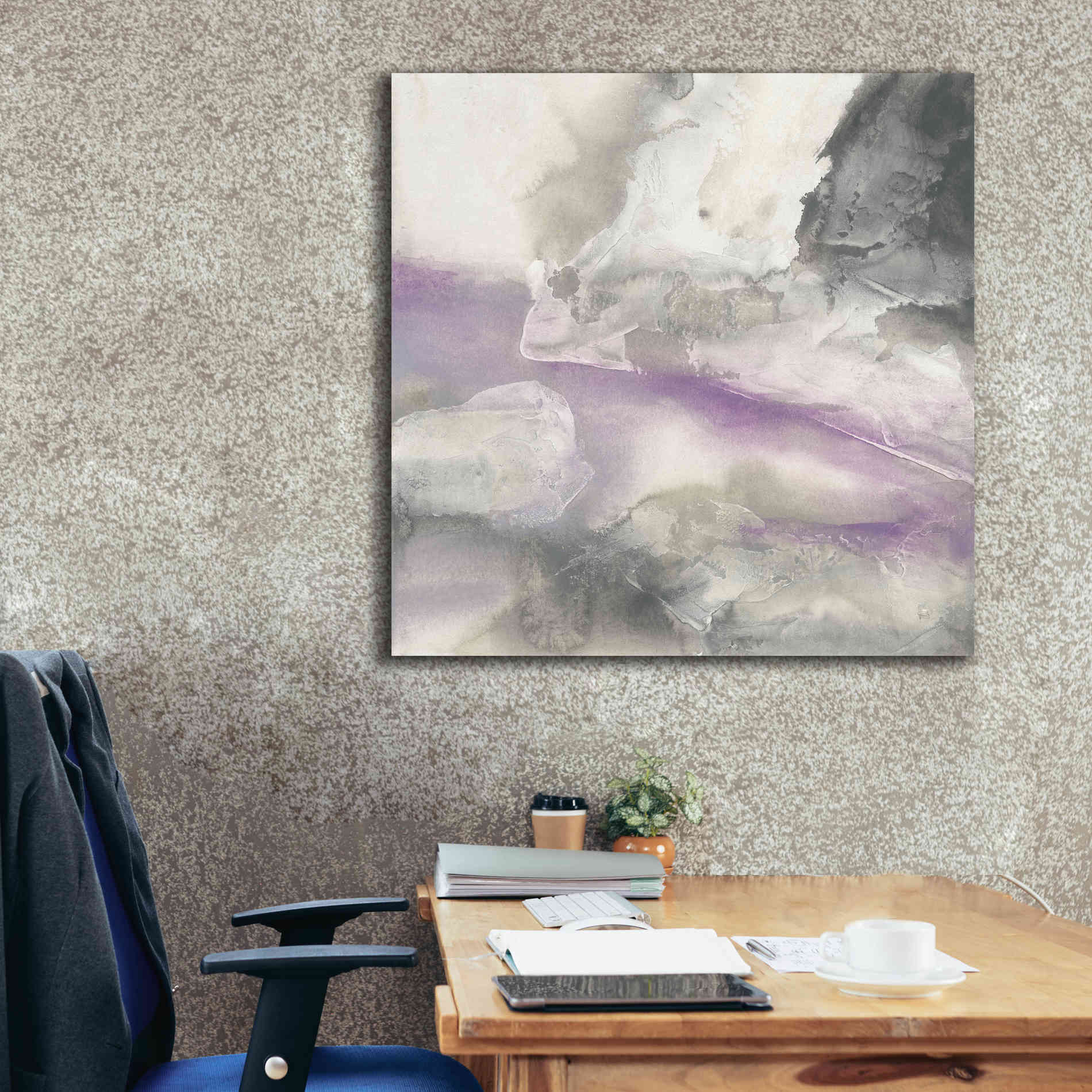 'Shades Of Amethyst II' by Chris Paschke, Giclee Canvas Wall Art,37 x 37