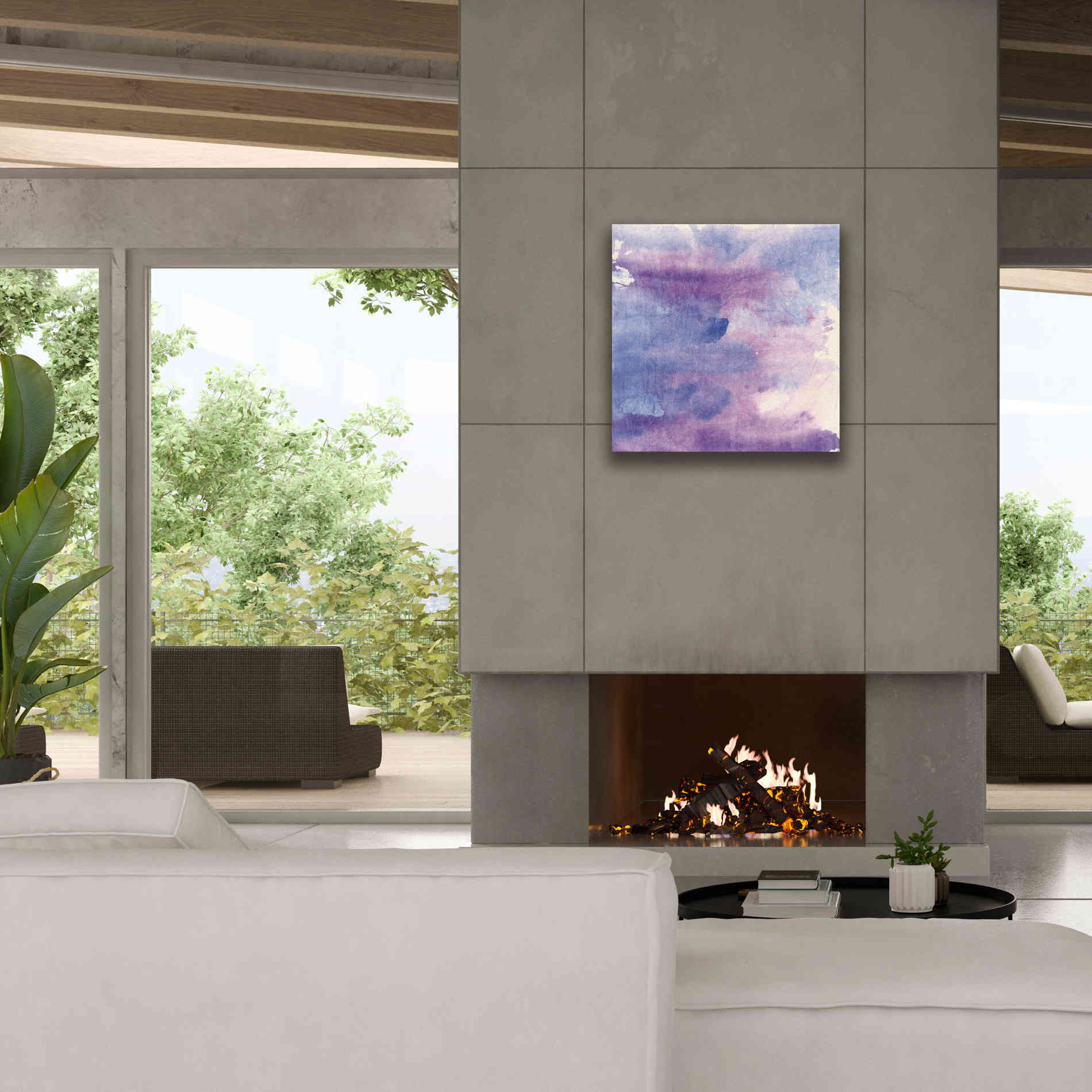 'Purple Haze II' by Chris Paschke, Giclee Canvas Wall Art,26 x 26