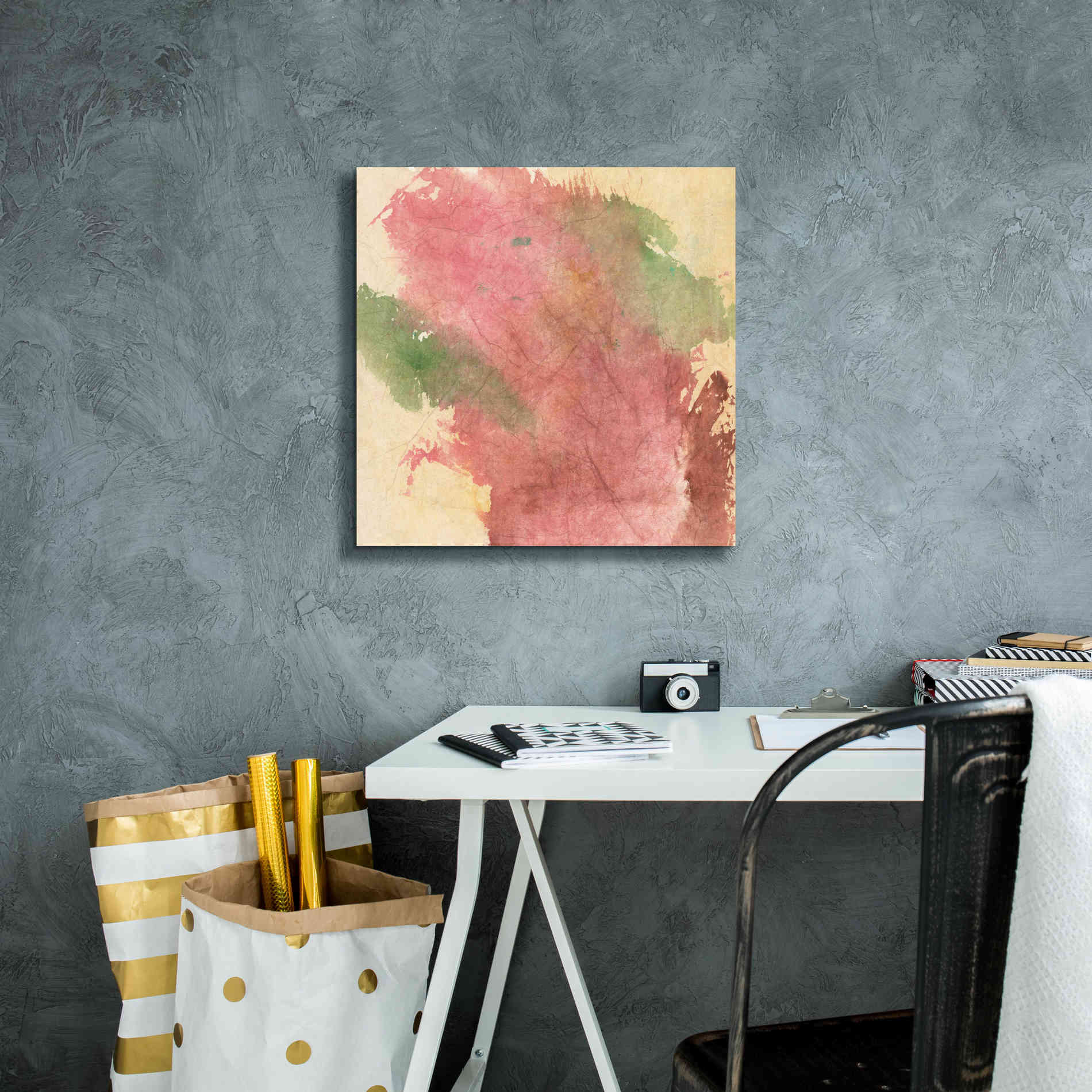 'Rouge Growth I' by Chris Paschke, Giclee Canvas Wall Art,18 x 18