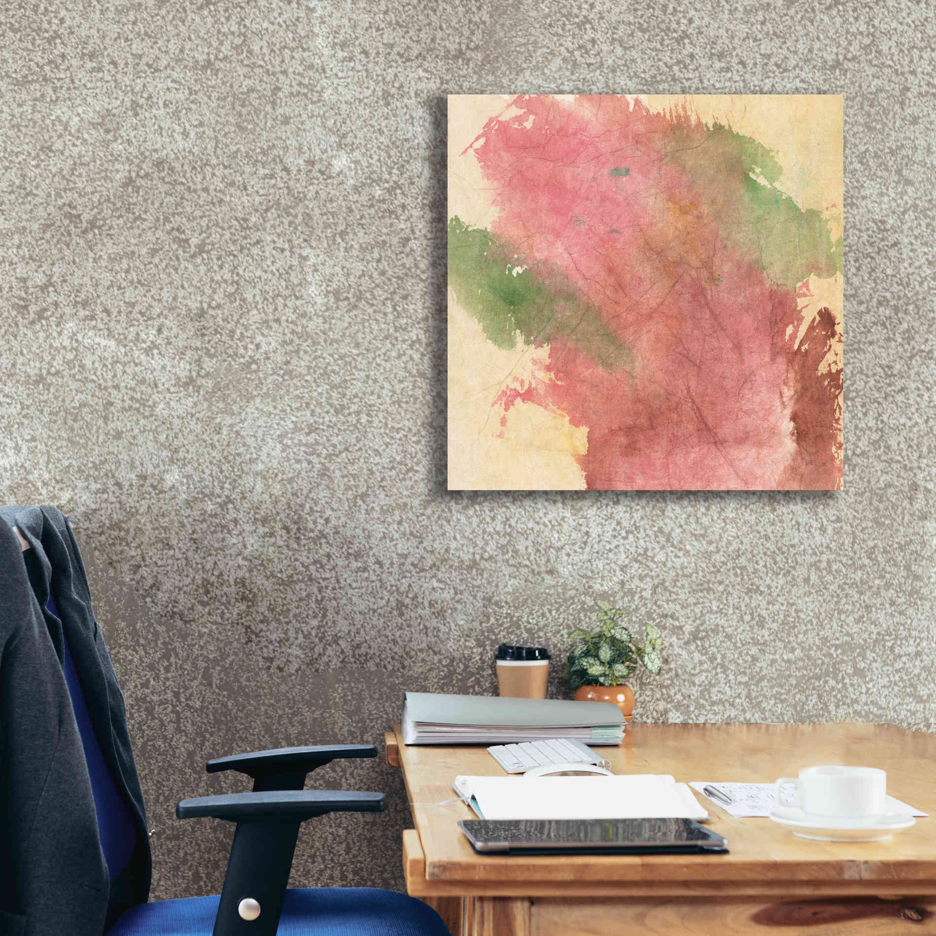 'Rouge Growth I' by Chris Paschke, Giclee Canvas Wall Art,26 x 26