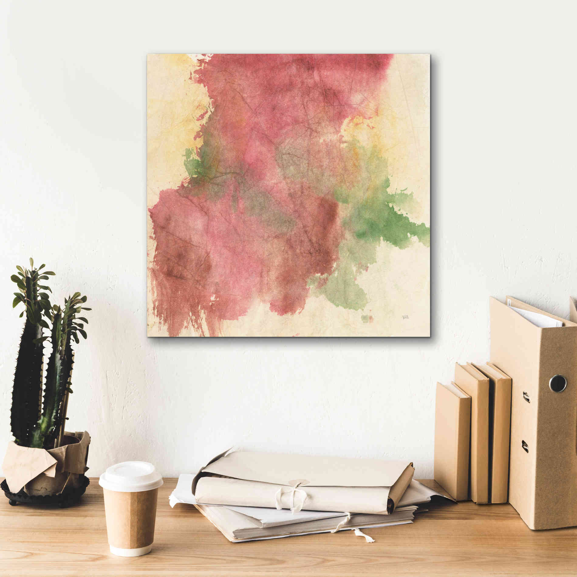 'Rouge Growth II' by Chris Paschke, Giclee Canvas Wall Art,18 x 18