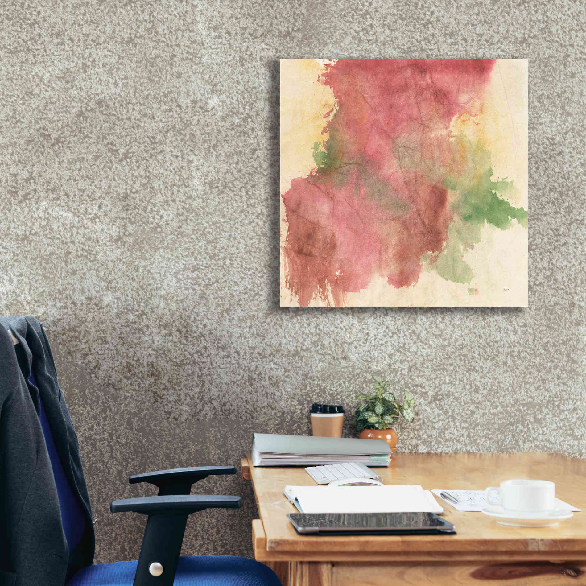 'Rouge Growth II' by Chris Paschke, Giclee Canvas Wall Art,26 x 26