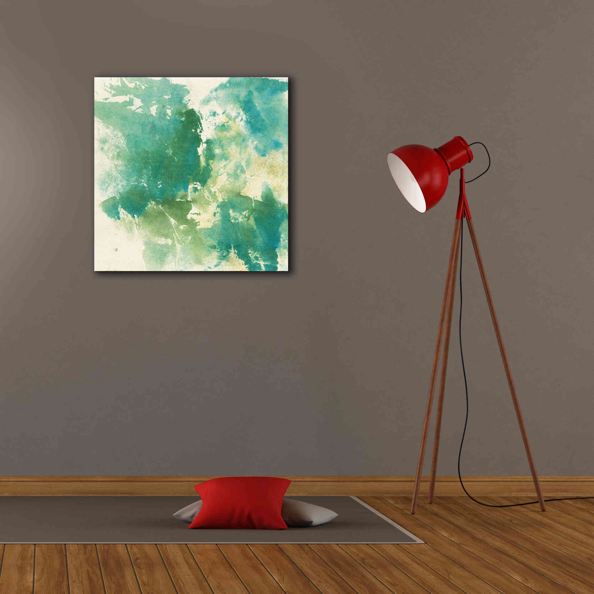 'Mossy Rock I' by Chris Paschke, Giclee Canvas Wall Art,26 x 26