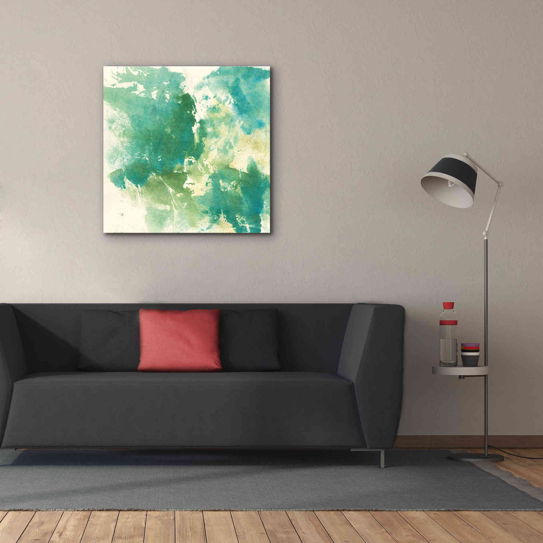 'Mossy Rock I' by Chris Paschke, Giclee Canvas Wall Art,37 x 37