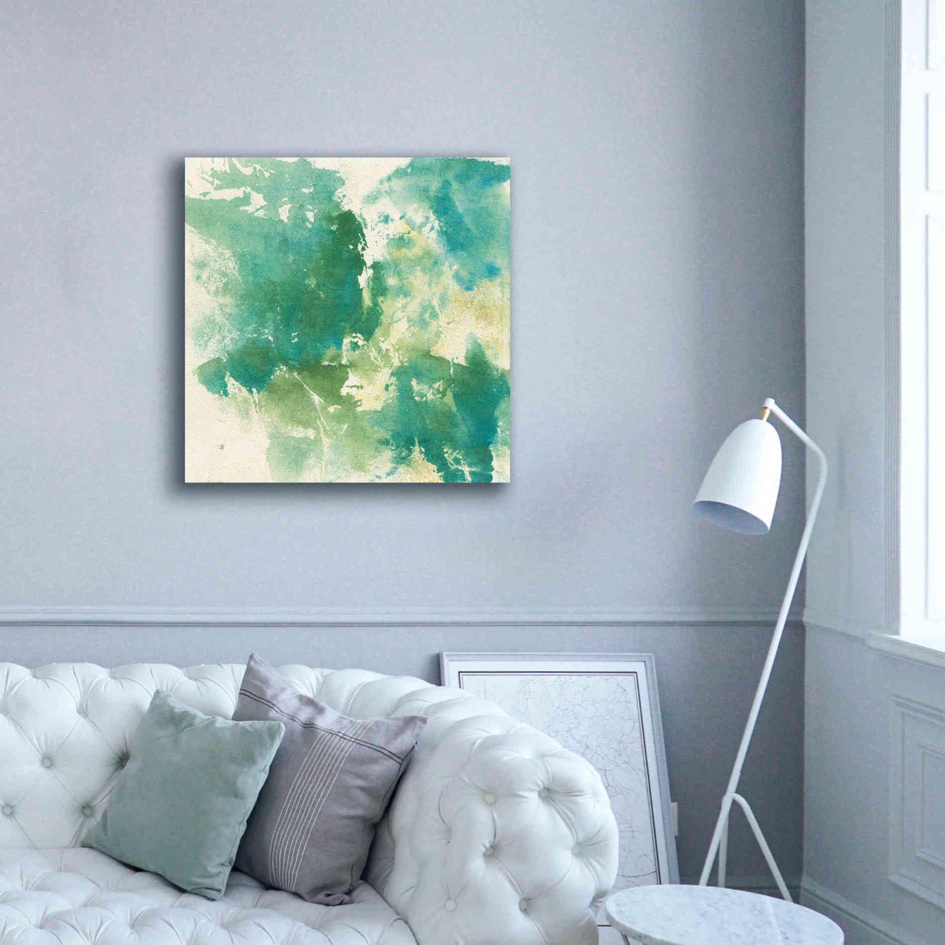 'Mossy Rock I' by Chris Paschke, Giclee Canvas Wall Art,37 x 37