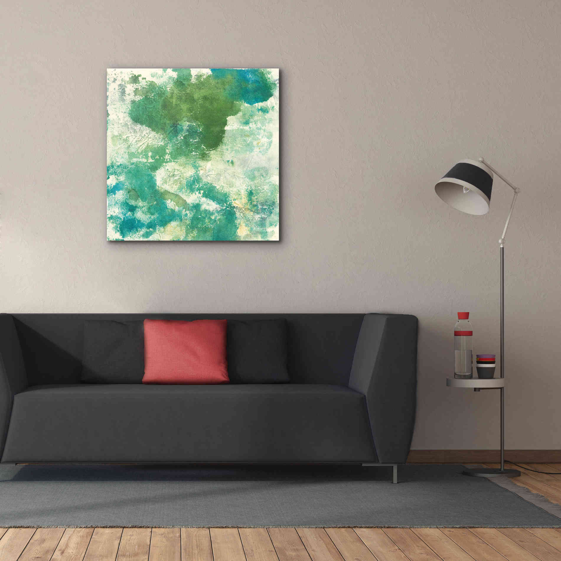 'Mossy Rock II' by Chris Paschke, Giclee Canvas Wall Art,37 x 37