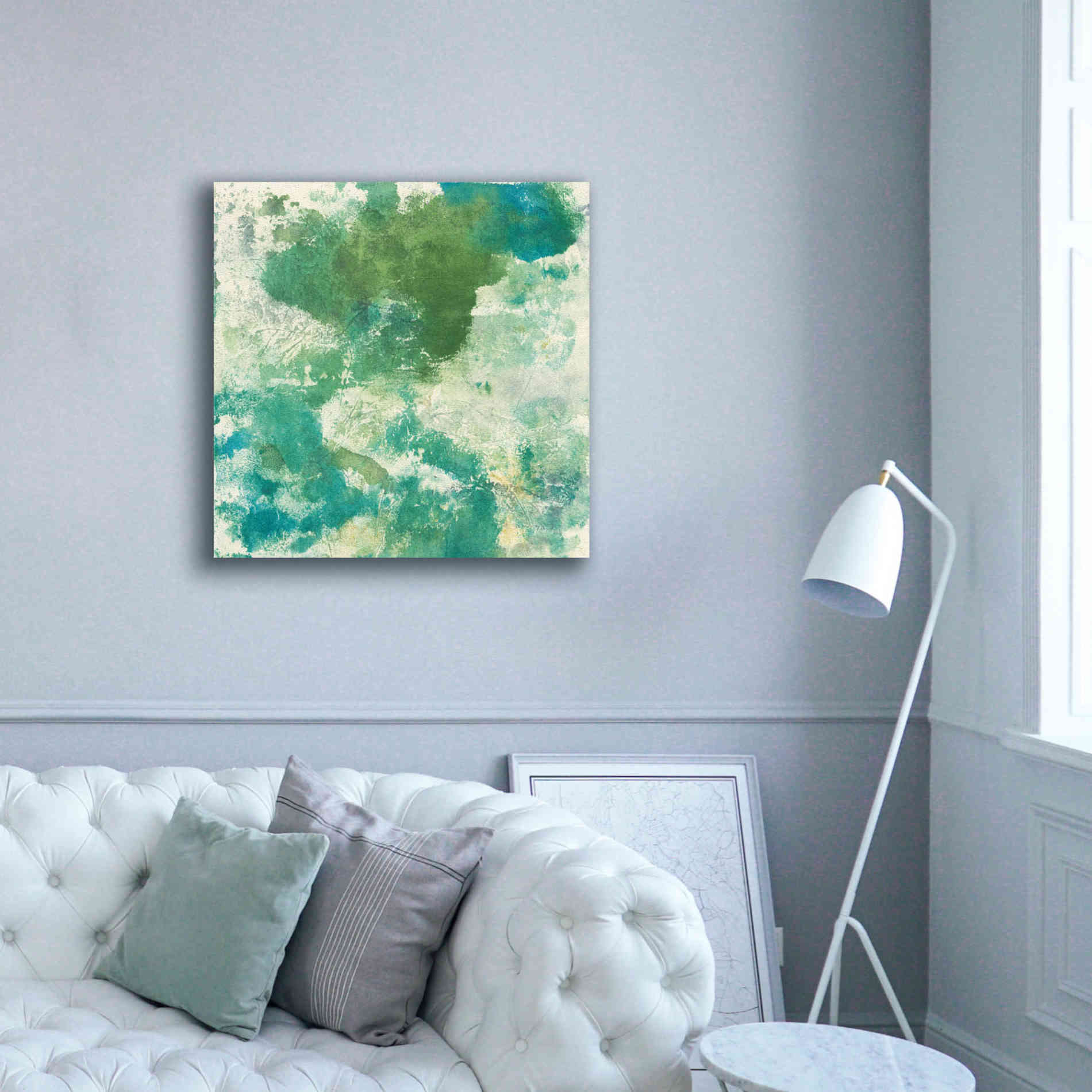 'Mossy Rock II' by Chris Paschke, Giclee Canvas Wall Art,37 x 37