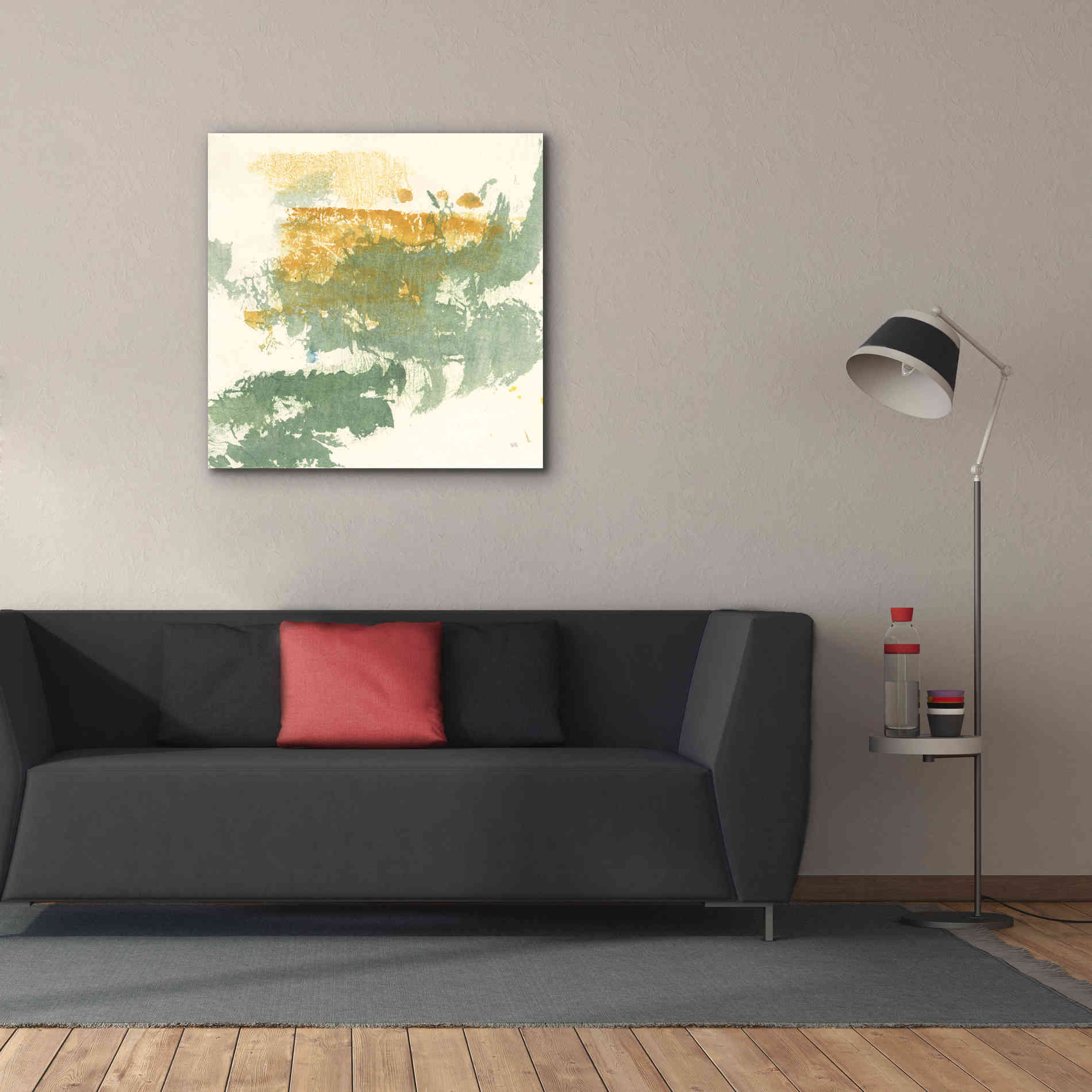 'Textured Gold II' by Chris Paschke, Giclee Canvas Wall Art,37 x 37