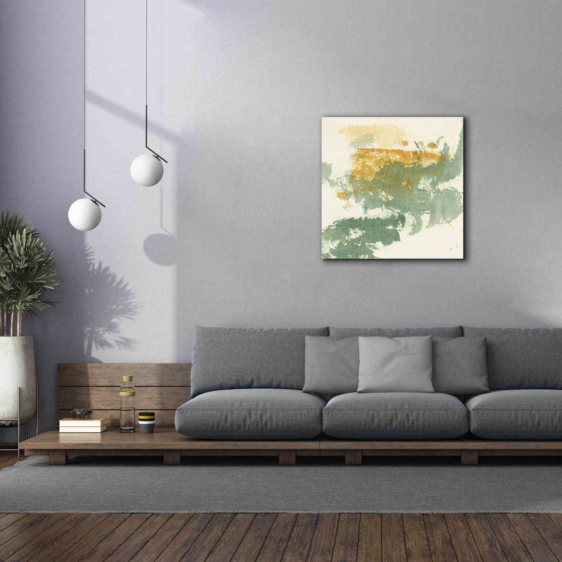 'Textured Gold II' by Chris Paschke, Giclee Canvas Wall Art,37 x 37