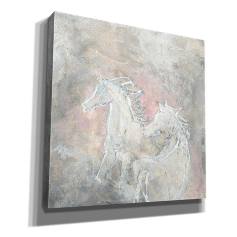 Image of 'Blush Horses I' by Chris Paschke, Giclee Canvas Wall Art