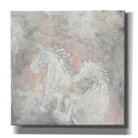 Image of 'Blush Horses I' by Chris Paschke, Giclee Canvas Wall Art