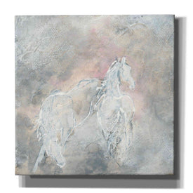 'Blush Horses II' by Chris Paschke, Giclee Canvas Wall Art