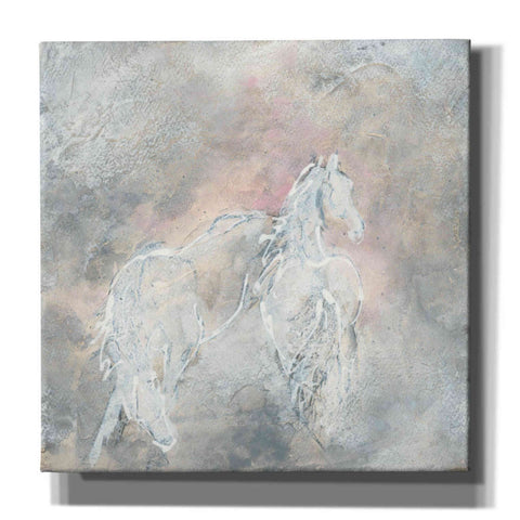 Image of 'Blush Horses II' by Chris Paschke, Giclee Canvas Wall Art