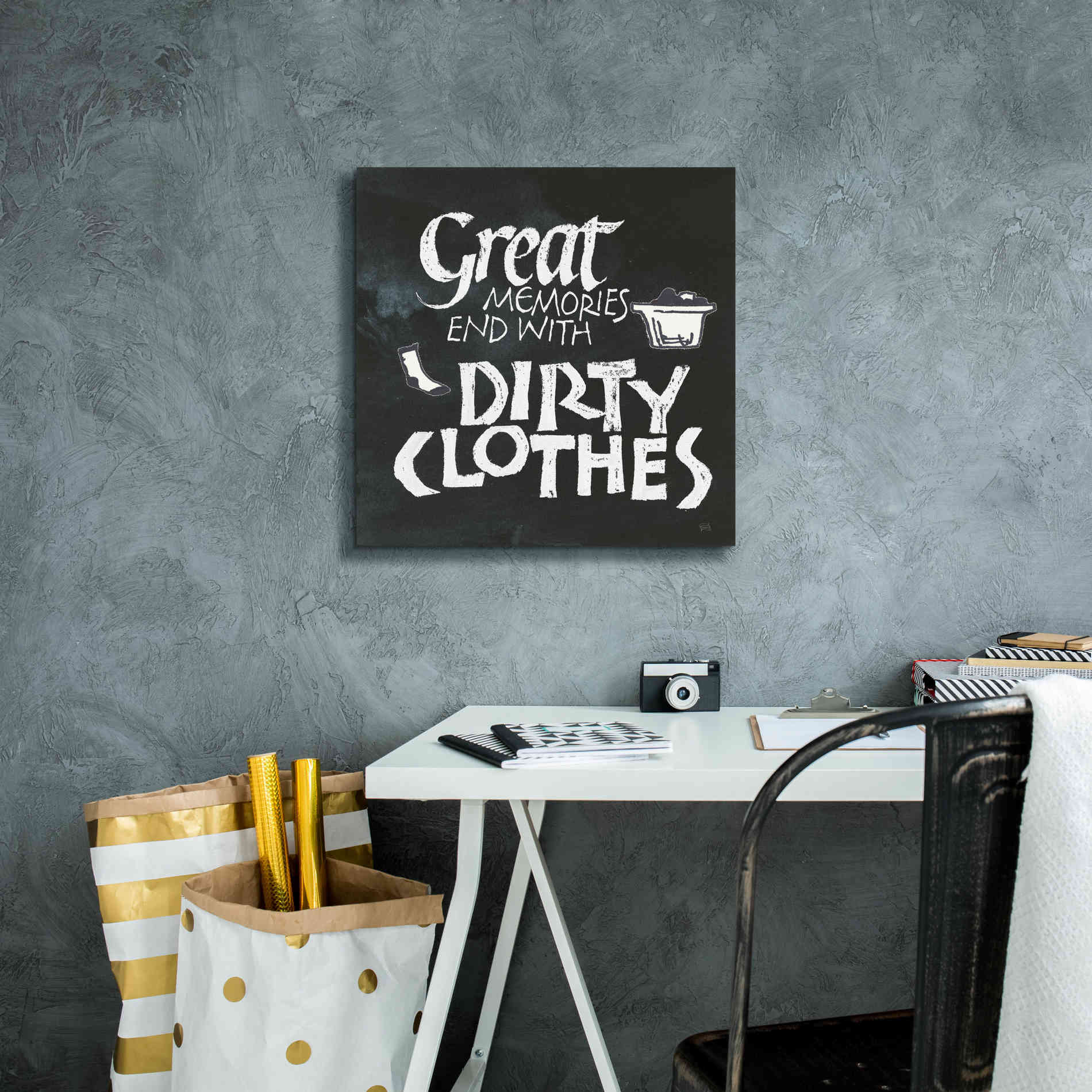 'Laundry Room I' by Chris Paschke, Giclee Canvas Wall Art,18 x 18