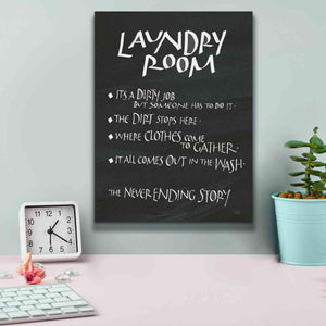 'Laundry Room Sayings' by Chris Paschke, Giclee Canvas Wall Art,12 x 16