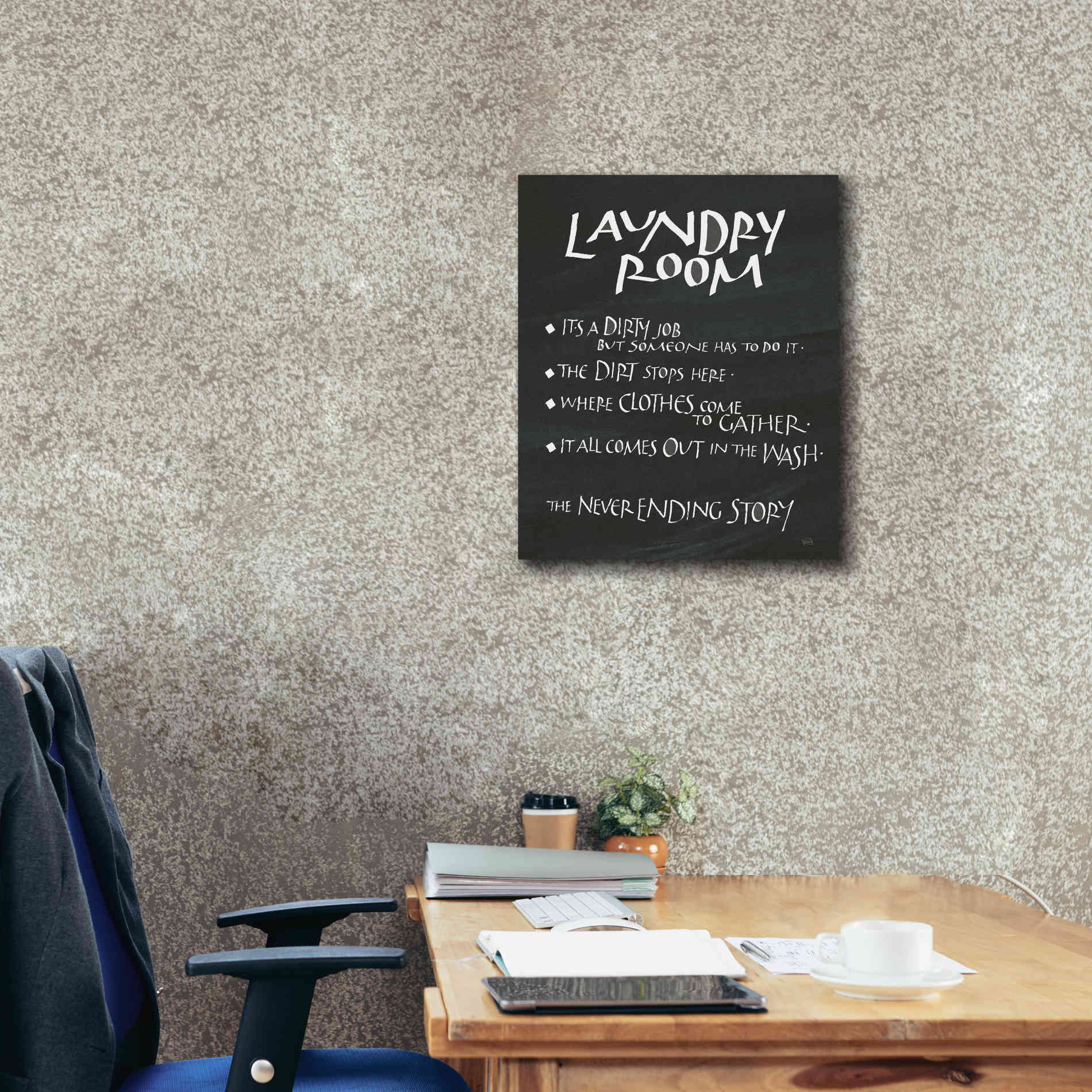 'Laundry Room Sayings' by Chris Paschke, Giclee Canvas Wall Art,20 x 24