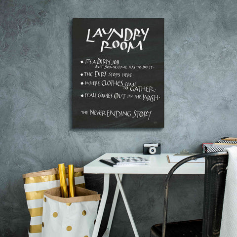 Image of 'Laundry Room Sayings' by Chris Paschke, Giclee Canvas Wall Art,20 x 24