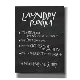 'Laundry Room Sayings' by Chris Paschke, Giclee Canvas Wall Art