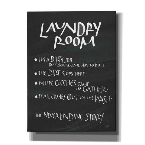 Image of 'Laundry Room Sayings' by Chris Paschke, Giclee Canvas Wall Art