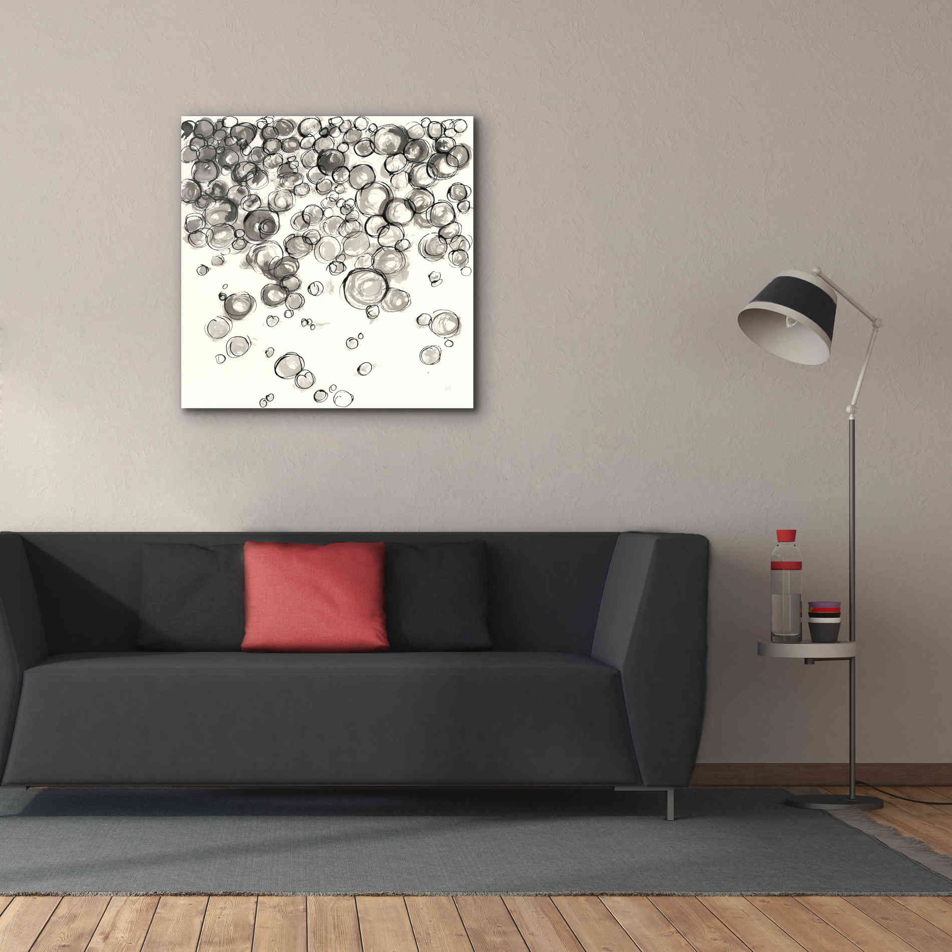 'Bubbles IV' by Chris Paschke, Giclee Canvas Wall Art,37 x 37