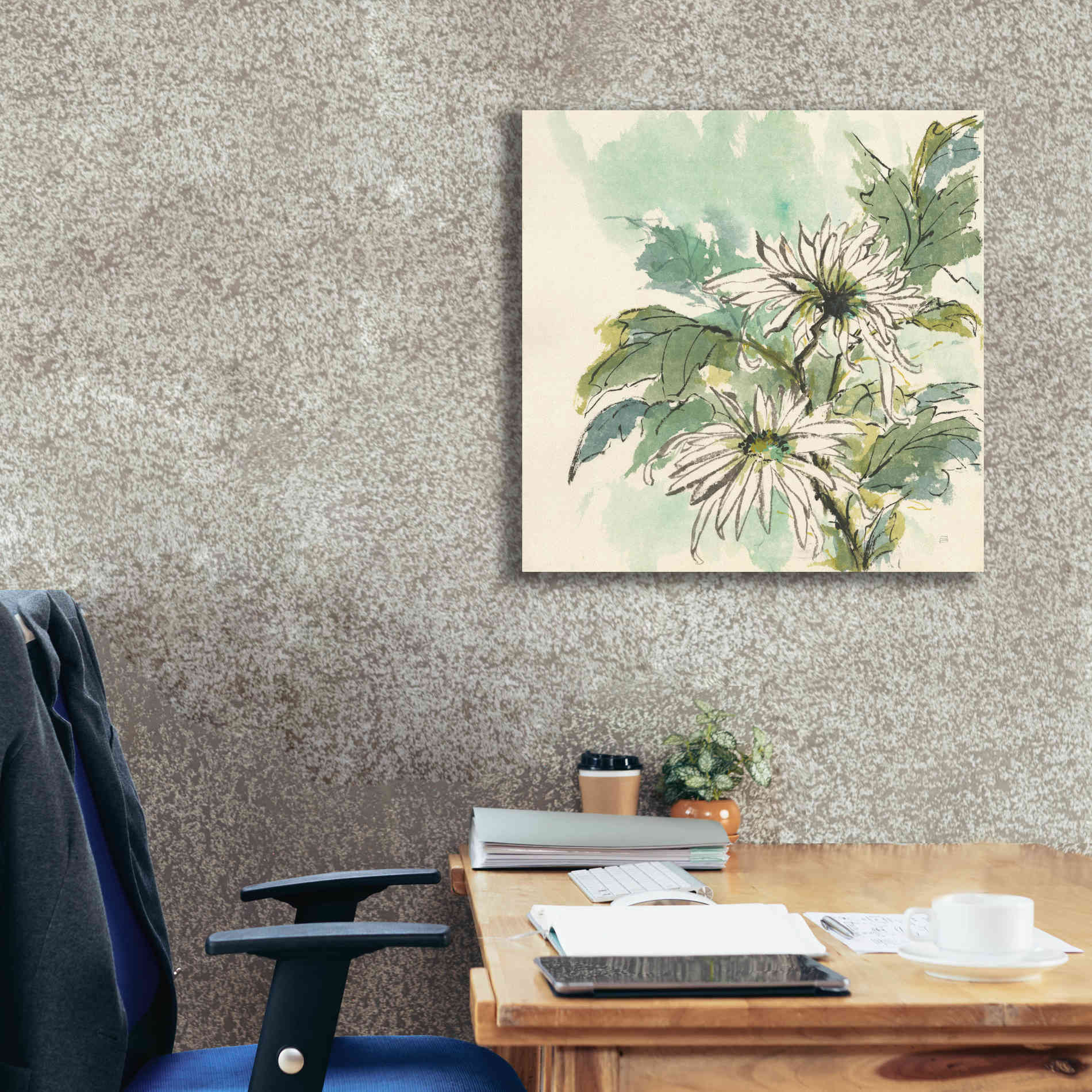 'Snowmum I' by Chris Paschke, Giclee Canvas Wall Art,26 x 26