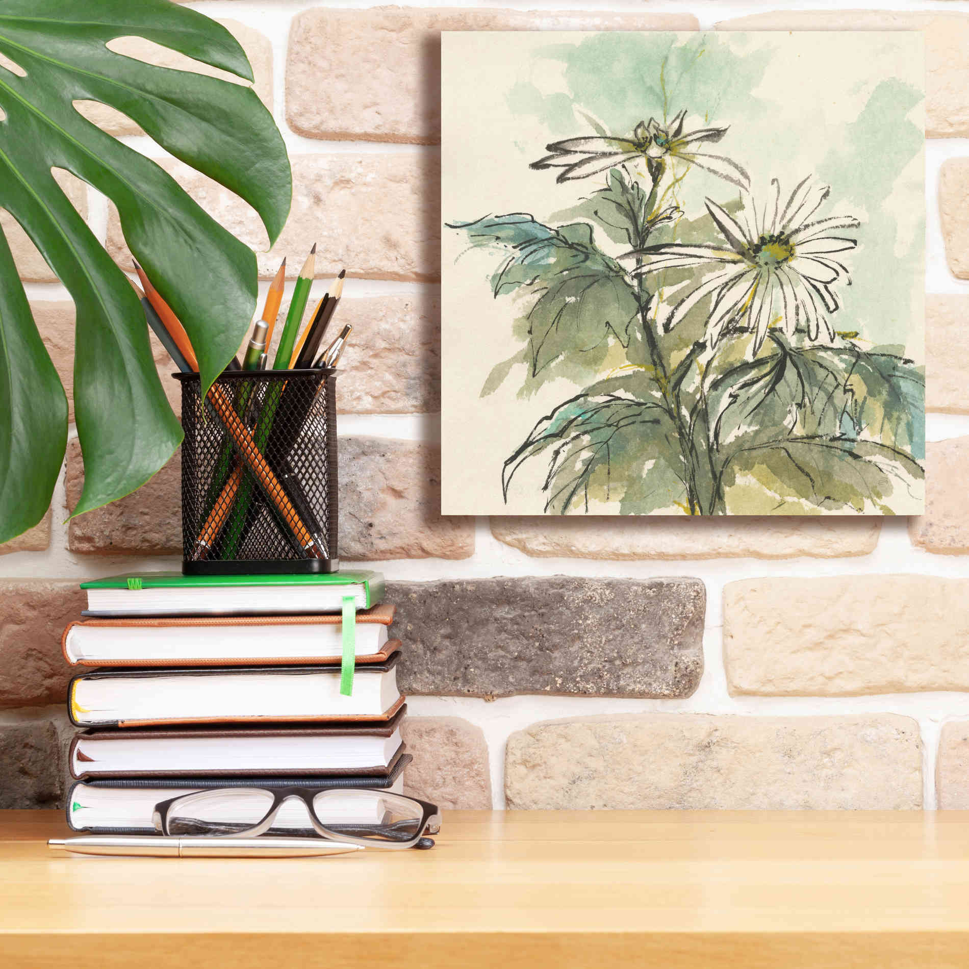 'Snowmum II' by Chris Paschke, Giclee Canvas Wall Art,12 x 12