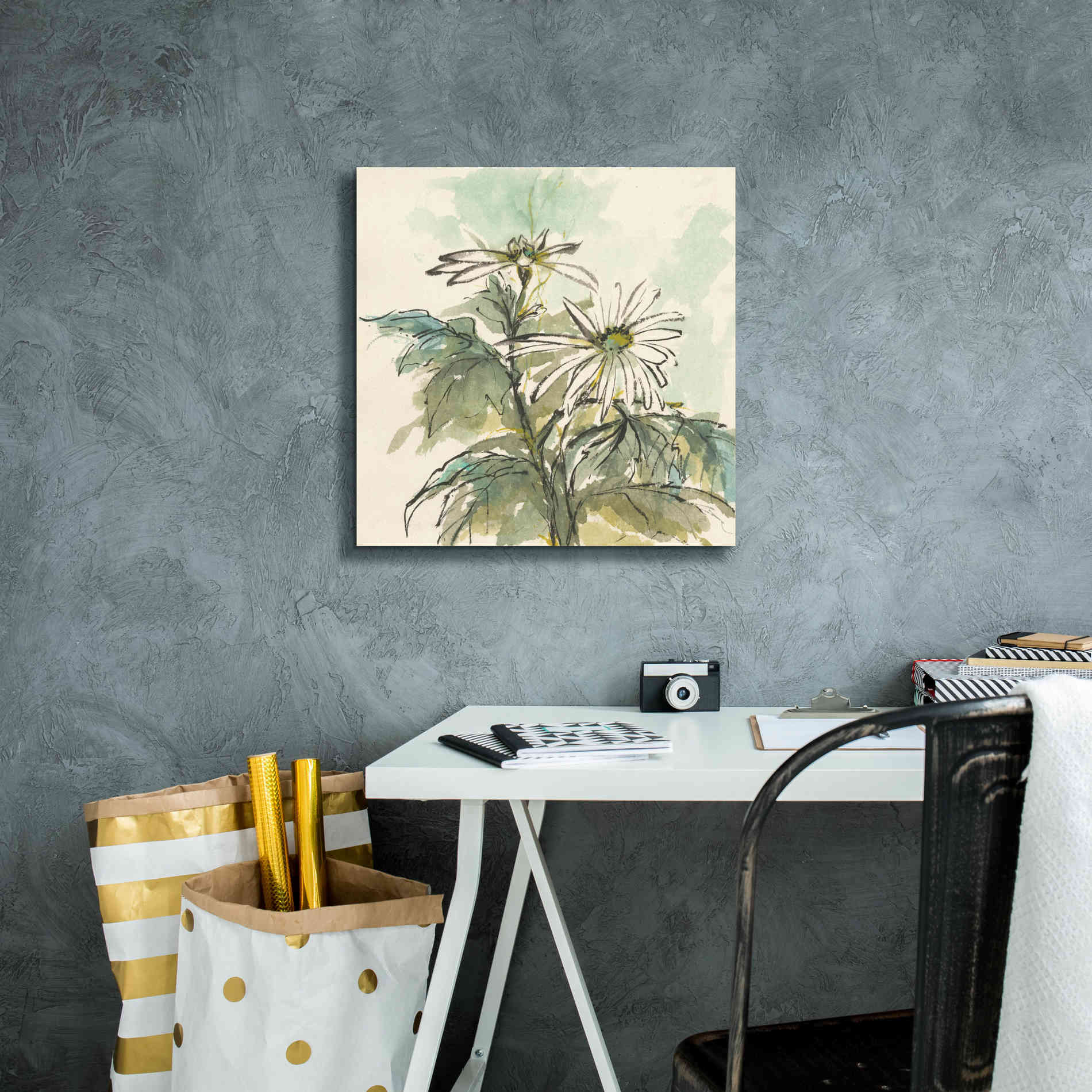 'Snowmum II' by Chris Paschke, Giclee Canvas Wall Art,18 x 18