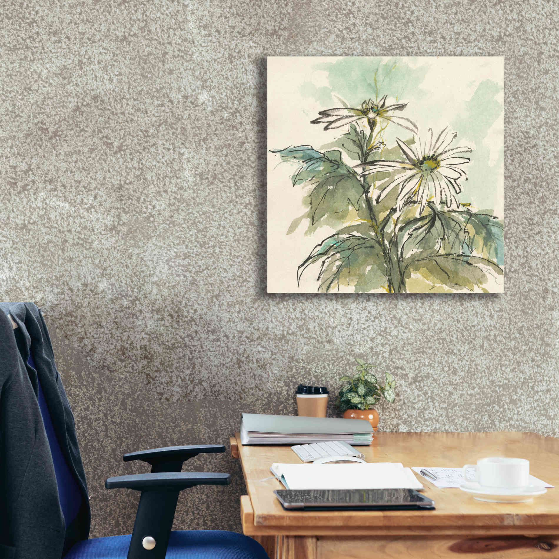 'Snowmum II' by Chris Paschke, Giclee Canvas Wall Art,26 x 26