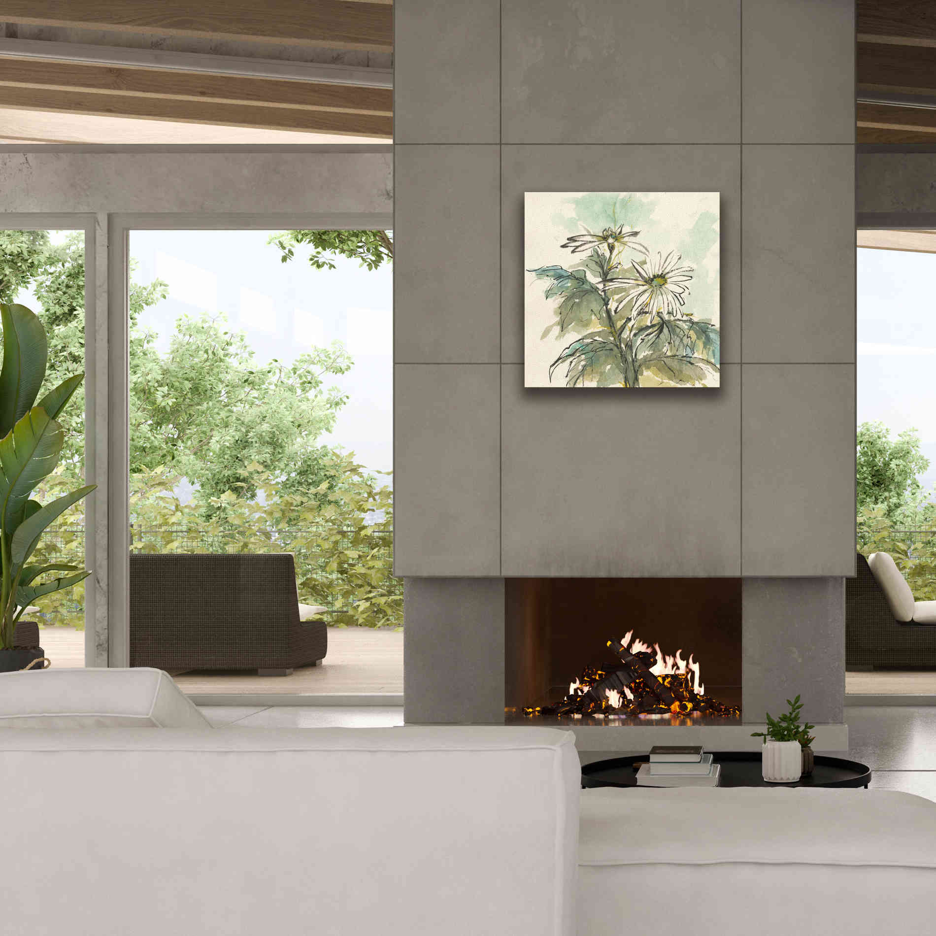 'Snowmum II' by Chris Paschke, Giclee Canvas Wall Art,26 x 26