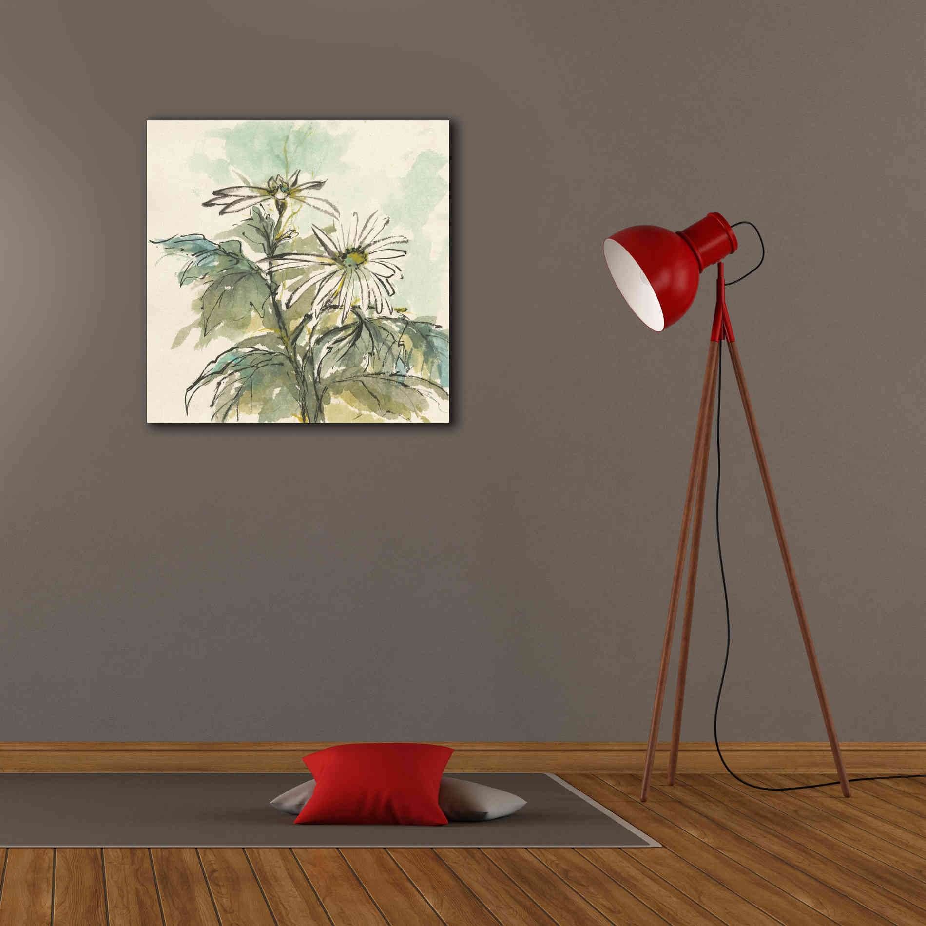 'Snowmum II' by Chris Paschke, Giclee Canvas Wall Art,26 x 26