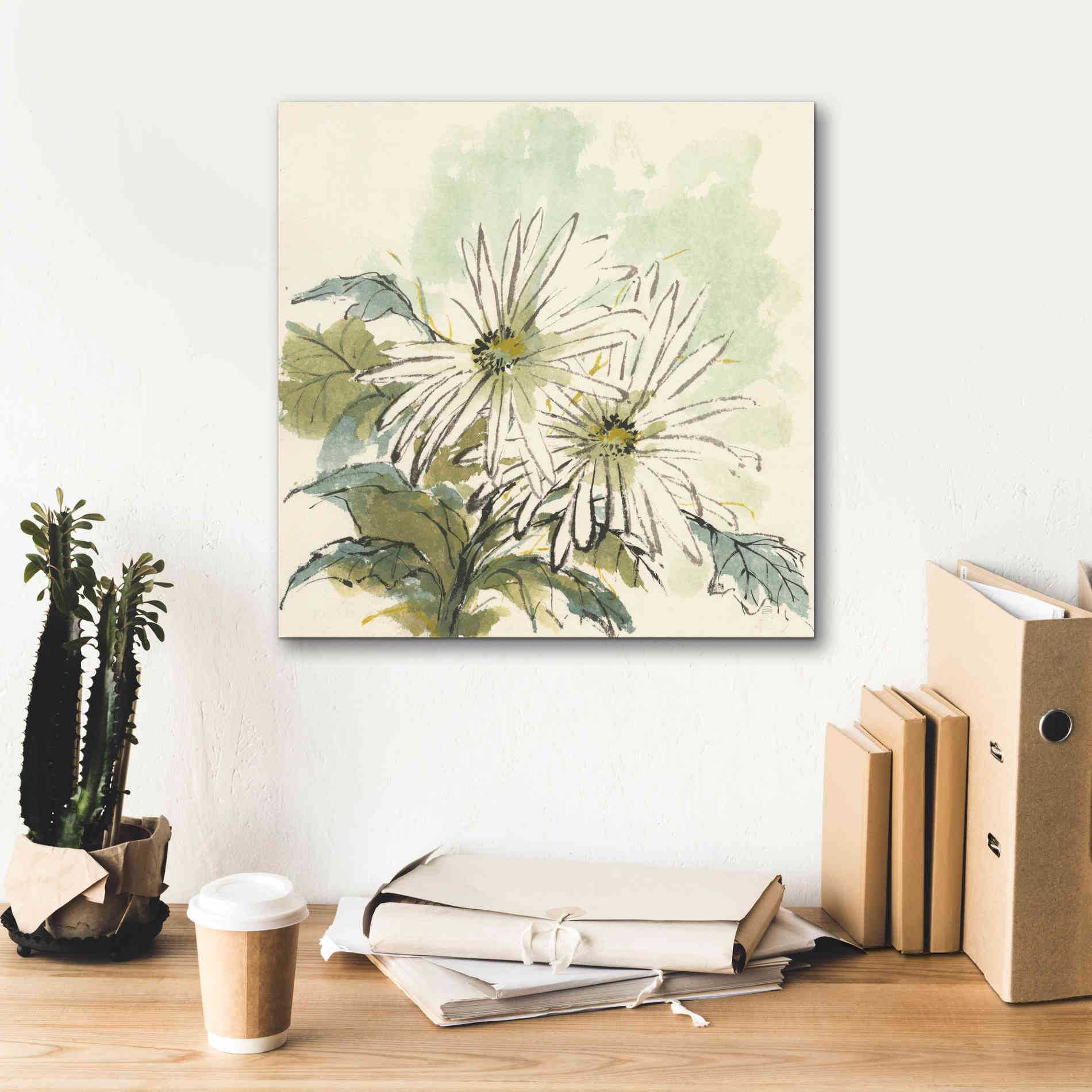 'Snowmum III' by Chris Paschke, Giclee Canvas Wall Art,18 x 18