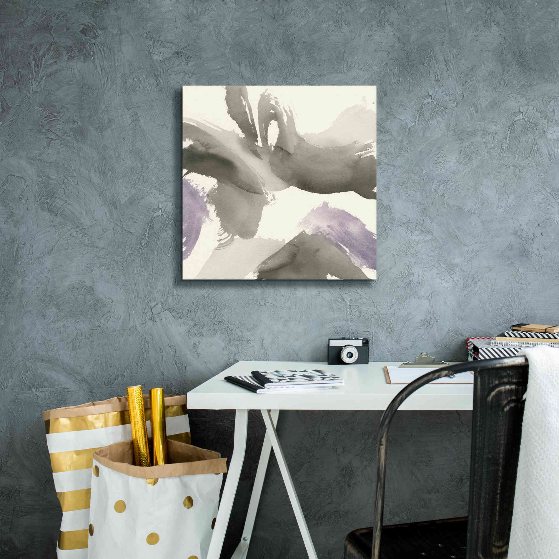 'Amethyst Gesture I' by Chris Paschke, Giclee Canvas Wall Art,18 x 18