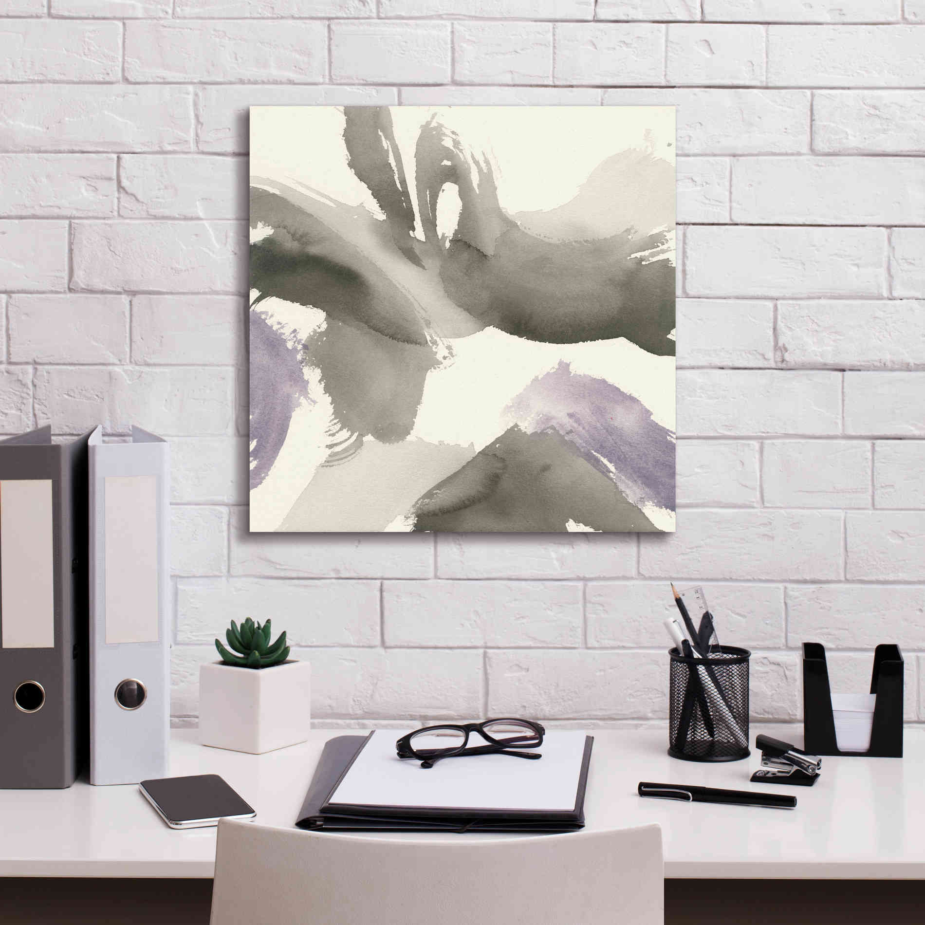 'Amethyst Gesture I' by Chris Paschke, Giclee Canvas Wall Art,18 x 18