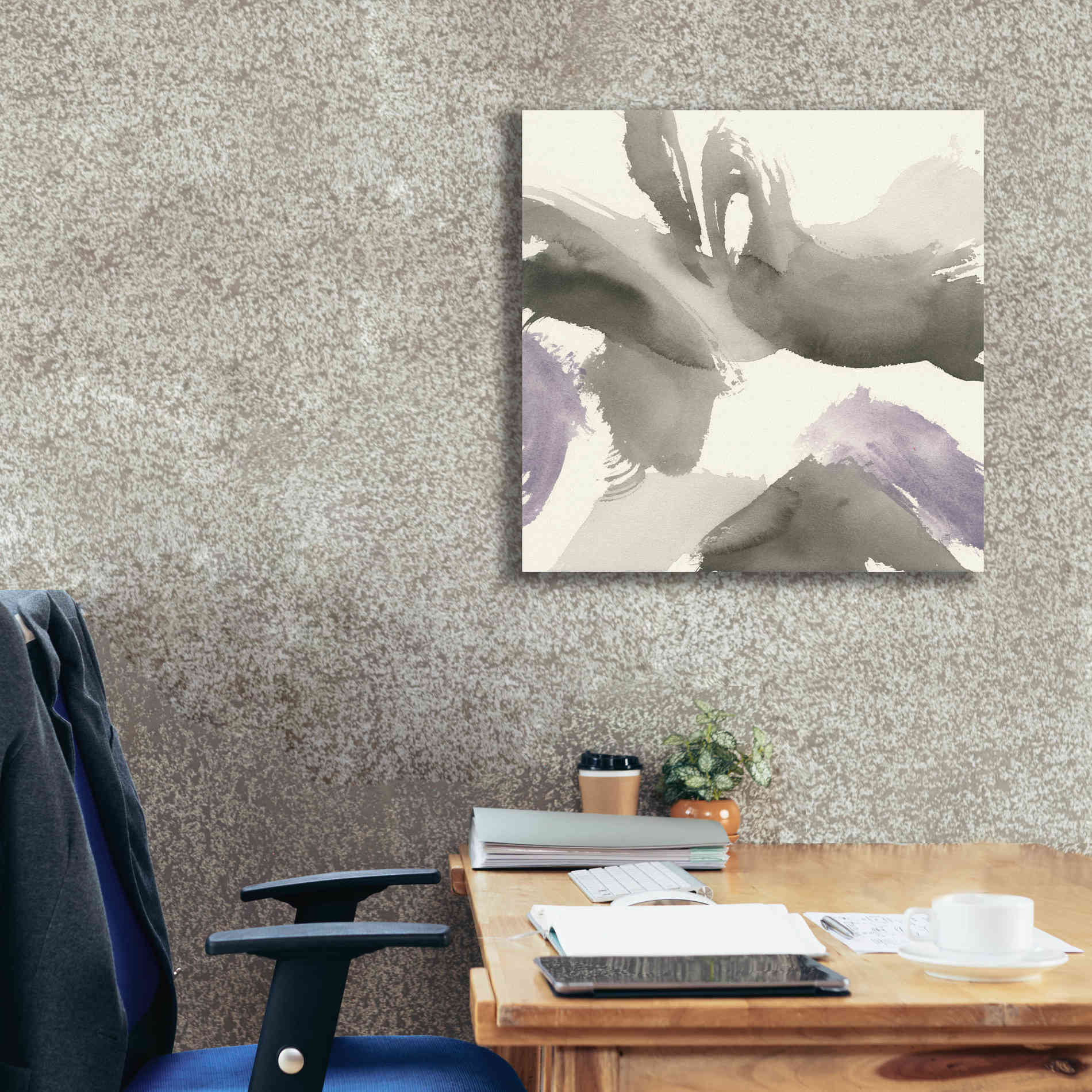 'Amethyst Gesture I' by Chris Paschke, Giclee Canvas Wall Art,26 x 26