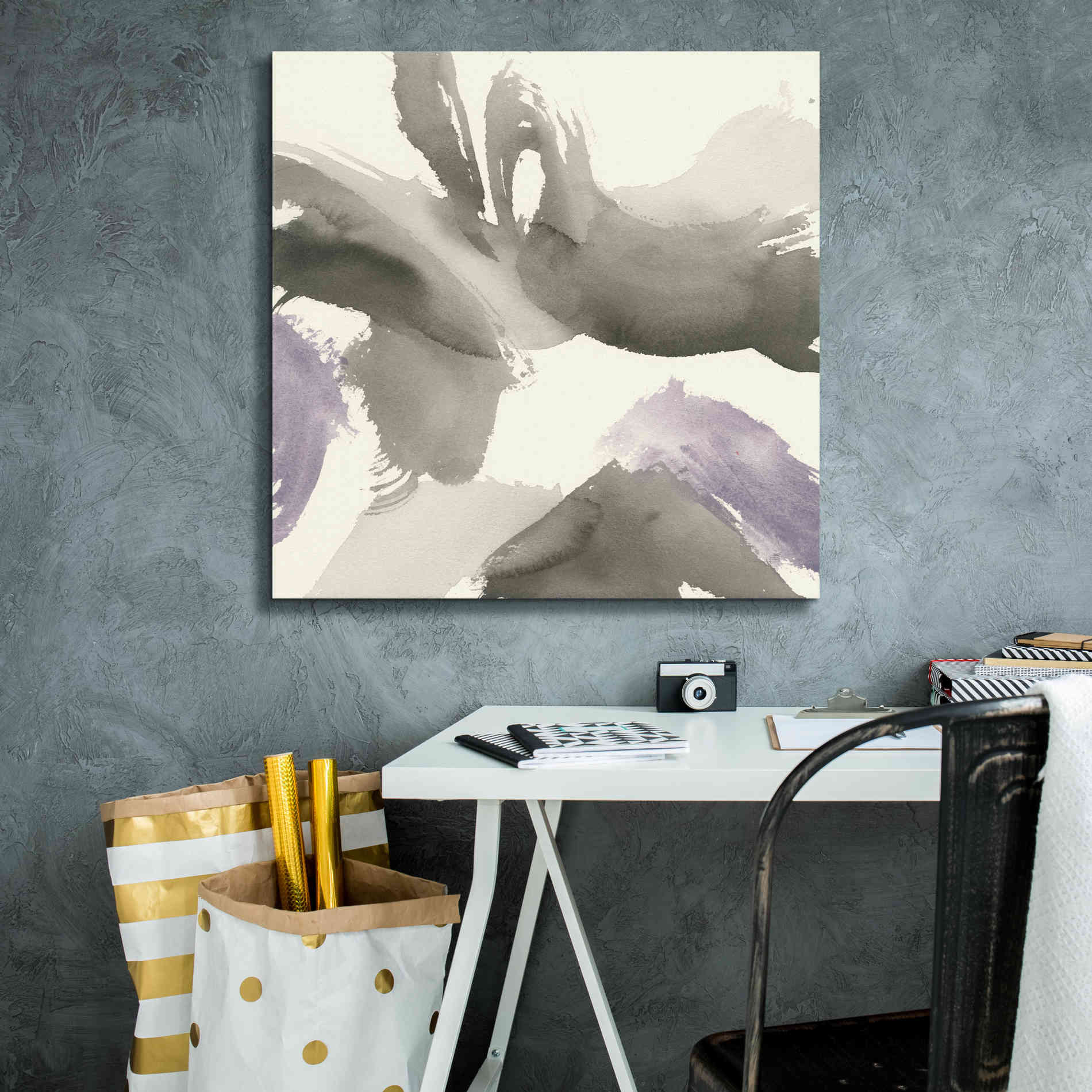 'Amethyst Gesture I' by Chris Paschke, Giclee Canvas Wall Art,26 x 26