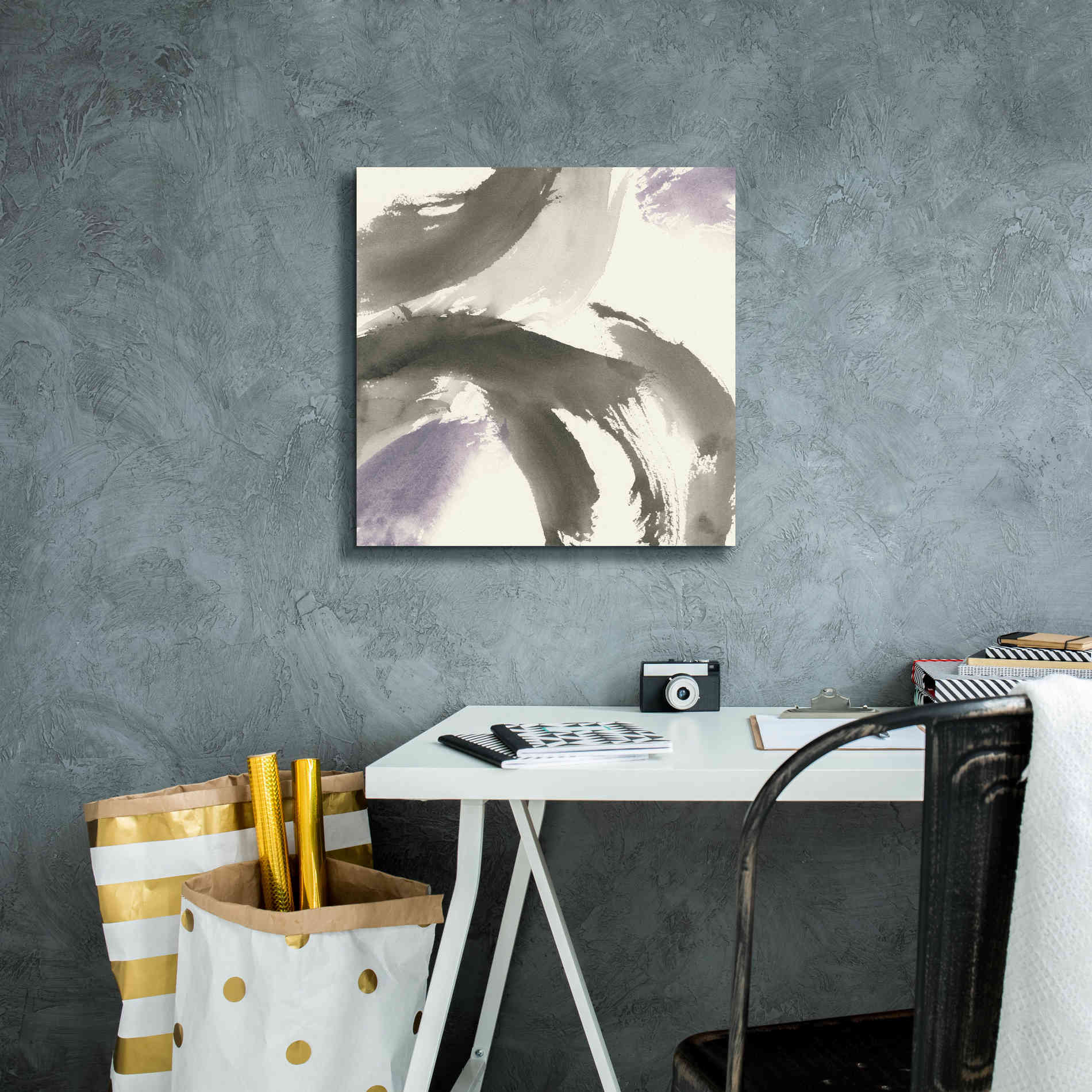 'Amethyst Gesture II' by Chris Paschke, Giclee Canvas Wall Art,18 x 18