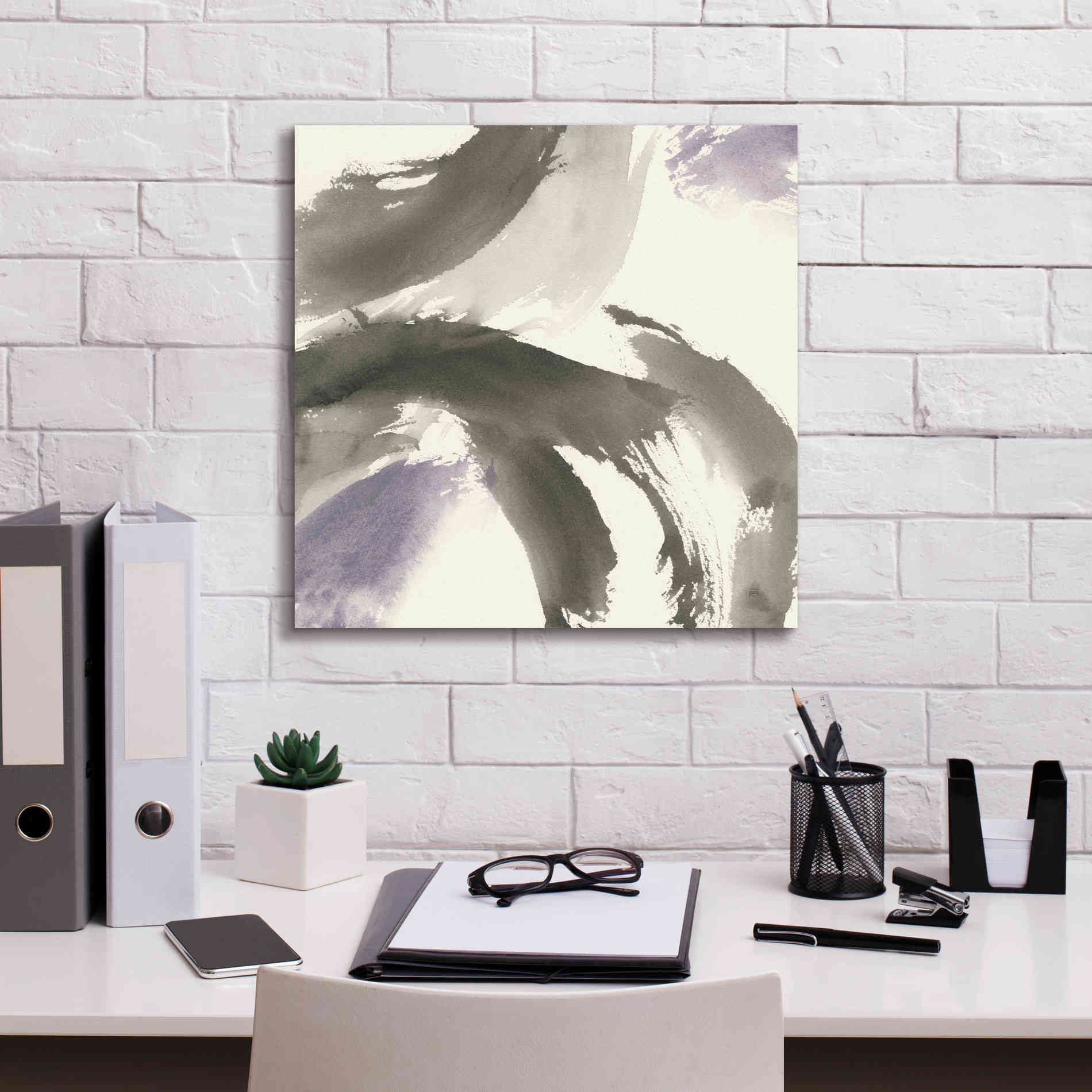 'Amethyst Gesture II' by Chris Paschke, Giclee Canvas Wall Art,18 x 18