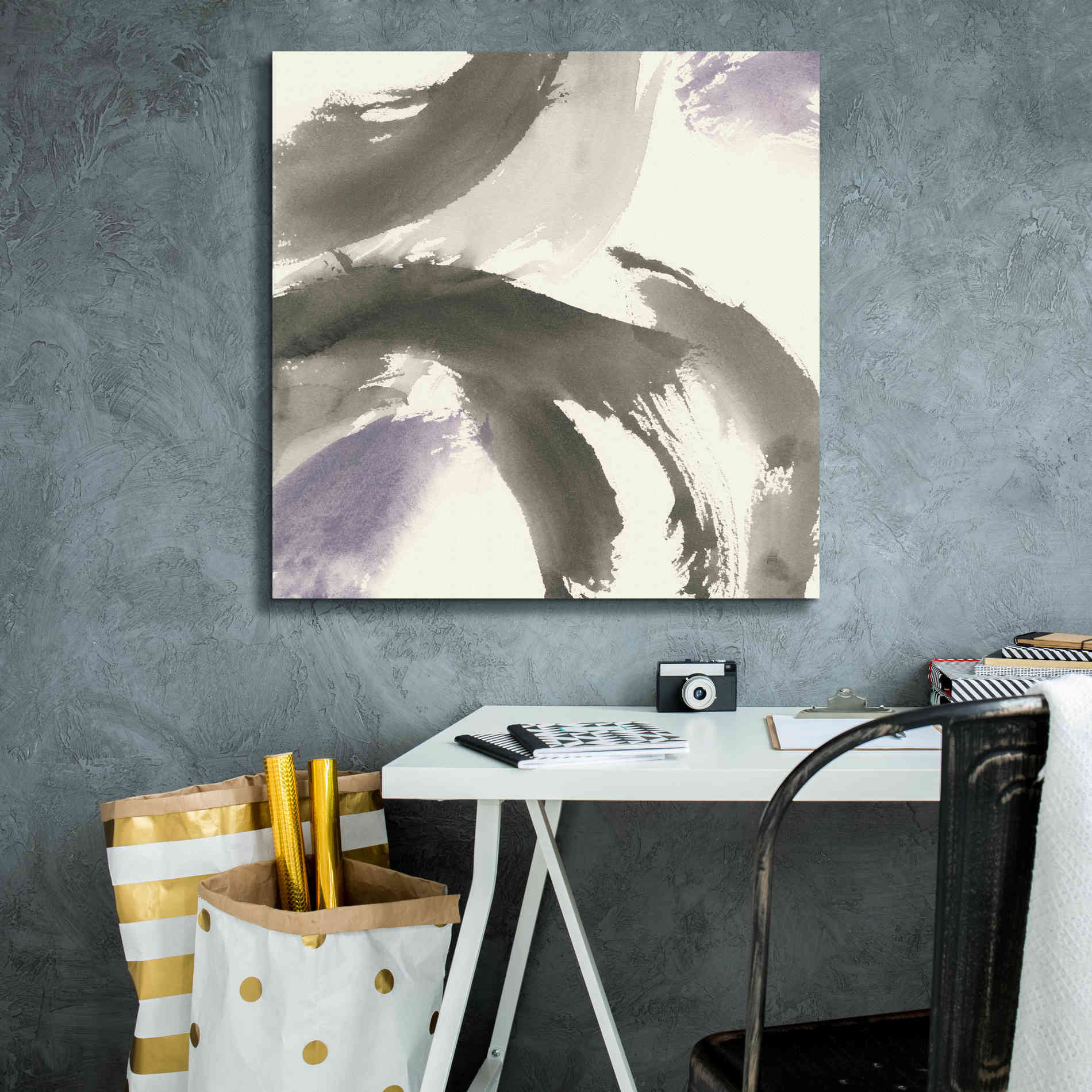 'Amethyst Gesture II' by Chris Paschke, Giclee Canvas Wall Art,26 x 26