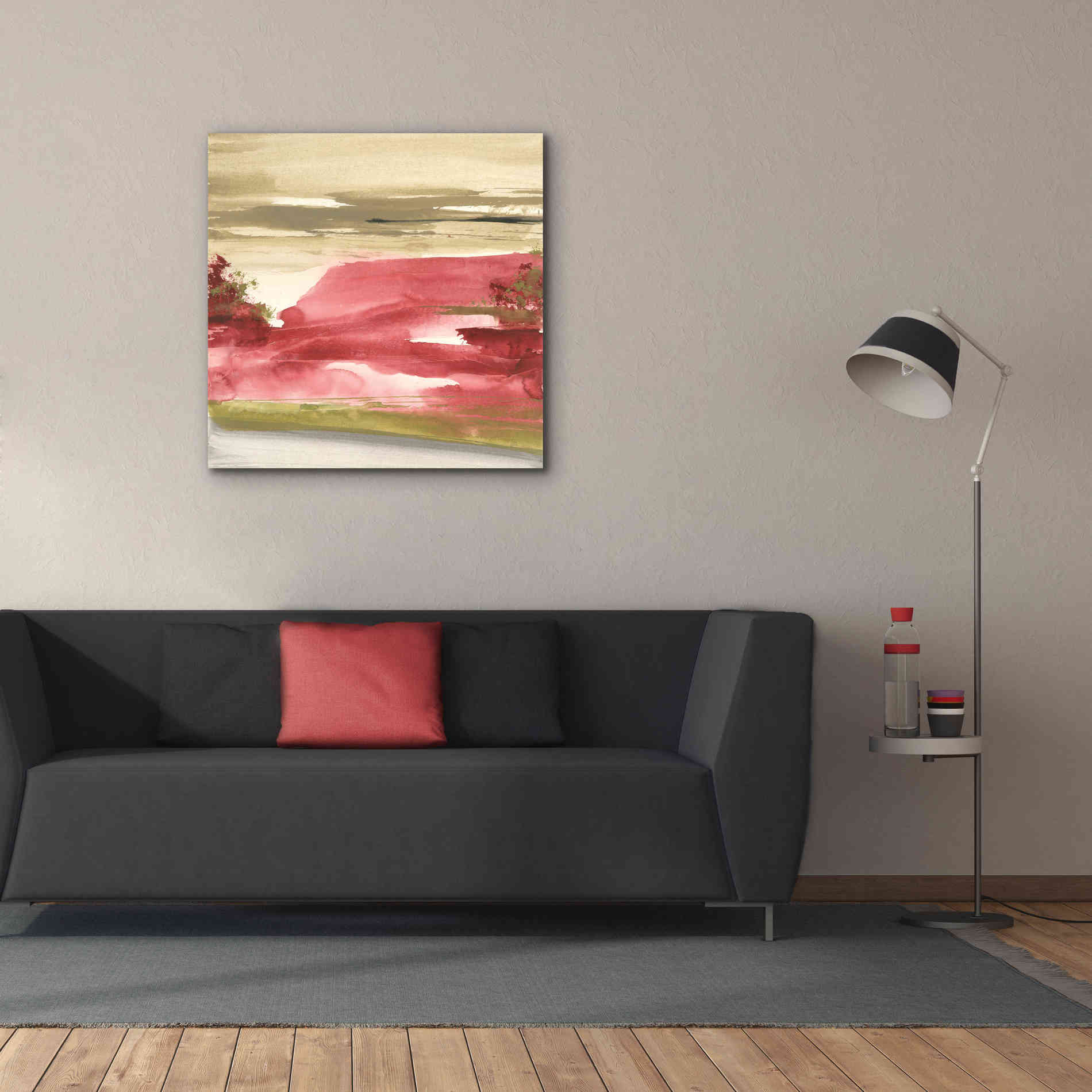 'Red Rock I' by Chris Paschke, Giclee Canvas Wall Art,37 x 37