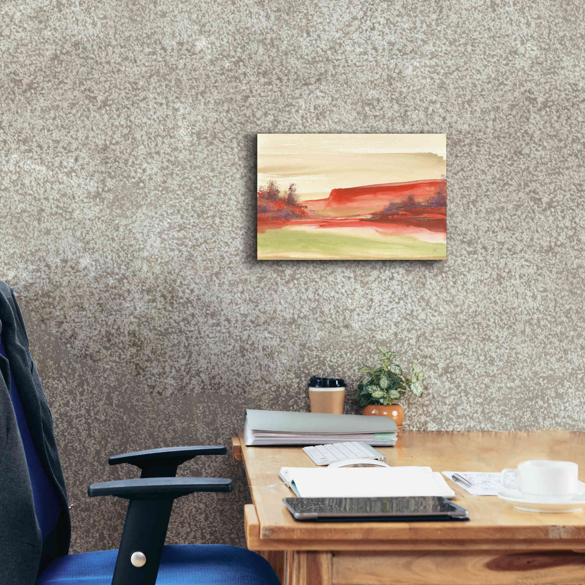 'Red Rock III' by Chris Paschke, Giclee Canvas Wall Art,18 x 12