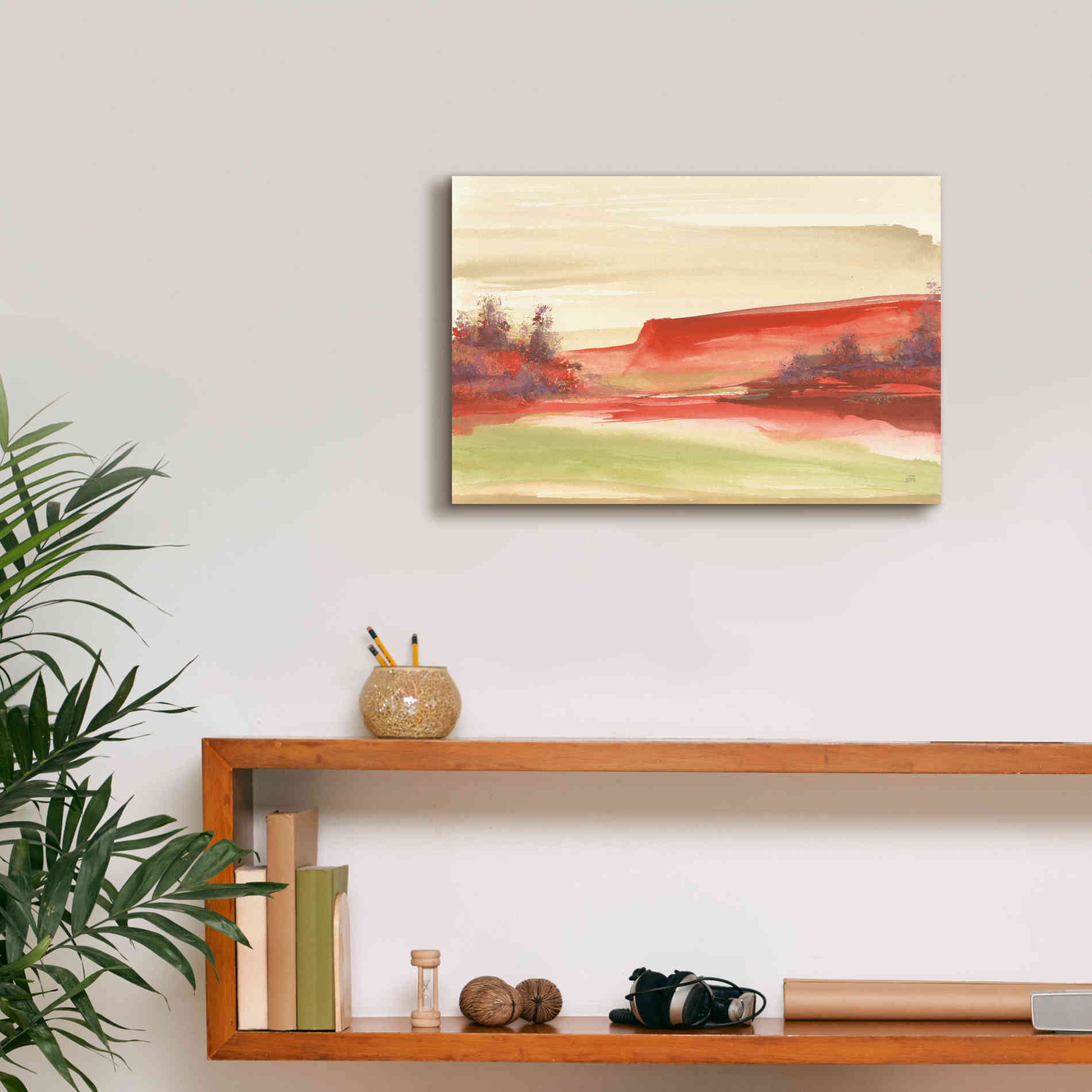 'Red Rock III' by Chris Paschke, Giclee Canvas Wall Art,18 x 12