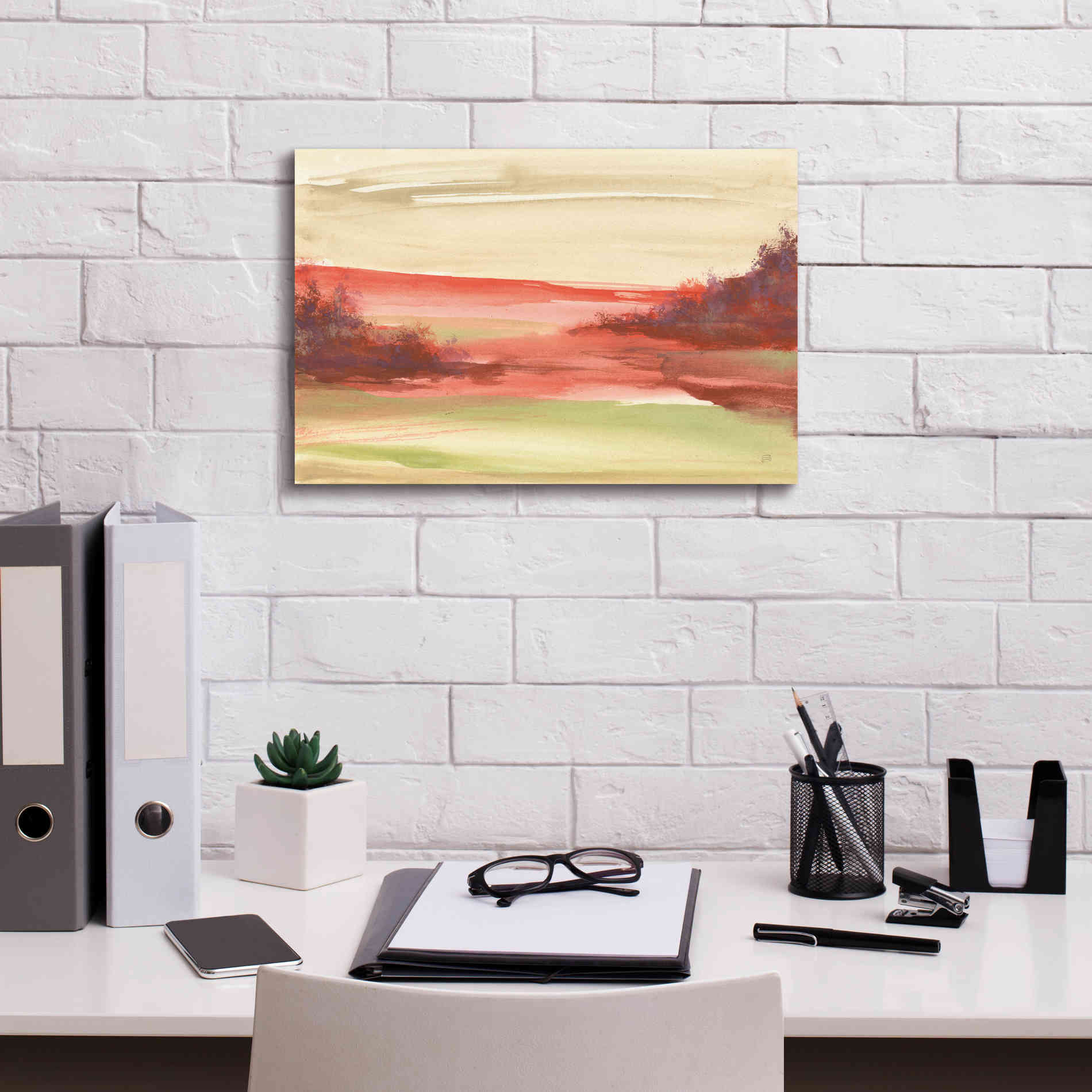 'Red Rock IV' by Chris Paschke, Giclee Canvas Wall Art,18 x 12