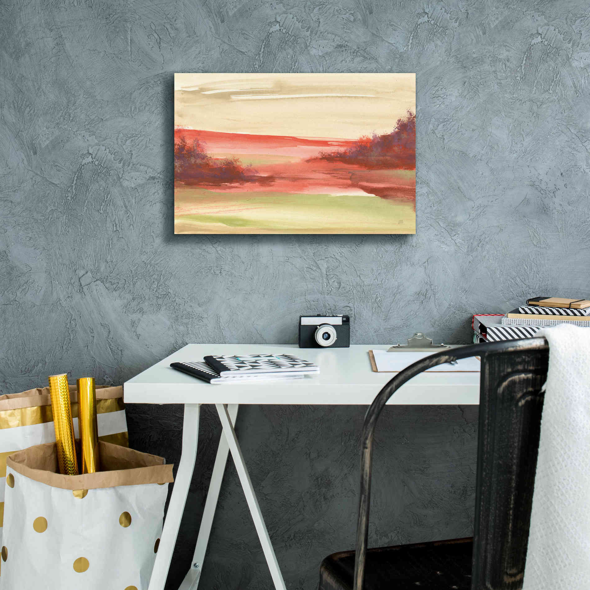 'Red Rock IV' by Chris Paschke, Giclee Canvas Wall Art,18 x 12