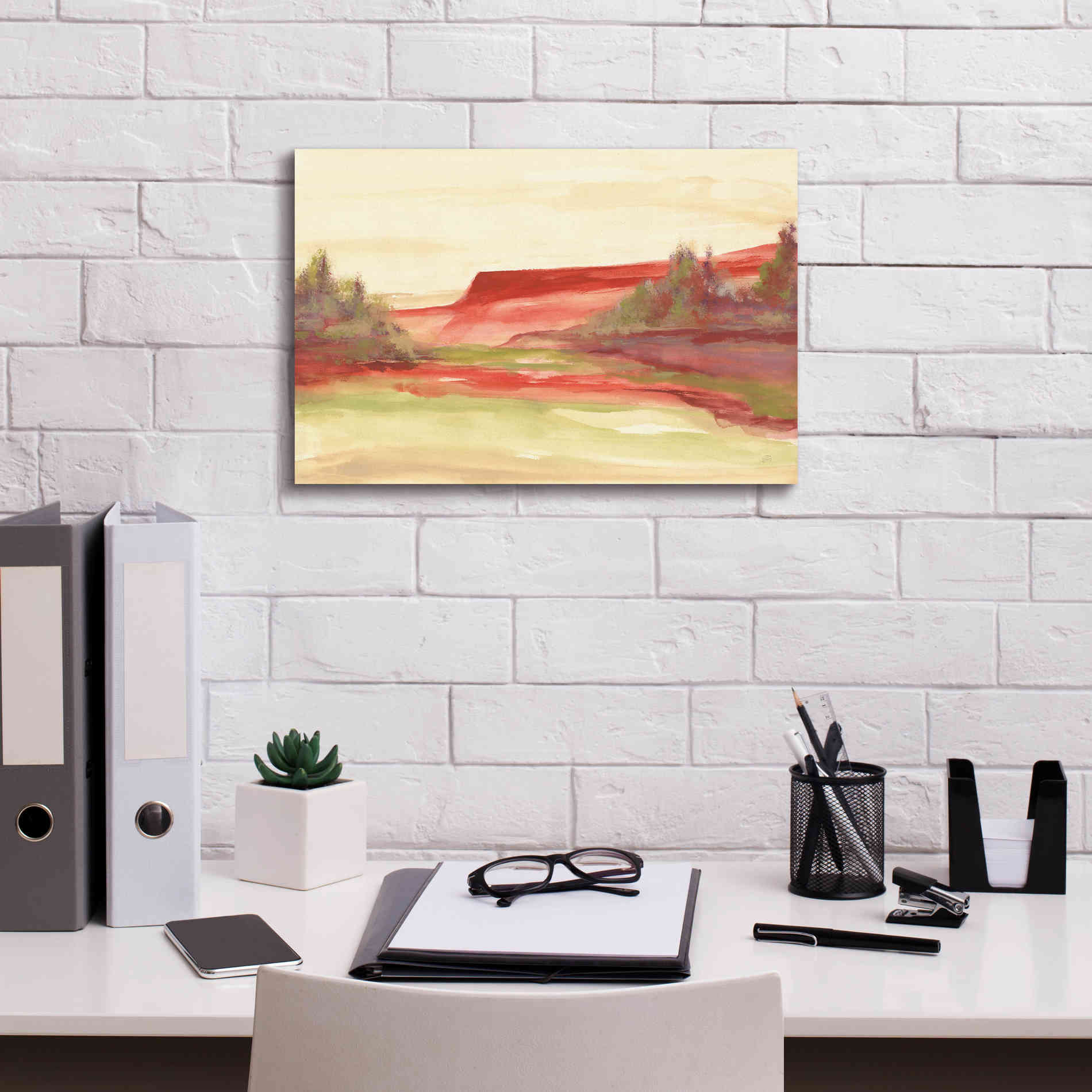 'Red Rock V' by Chris Paschke, Giclee Canvas Wall Art,18 x 12